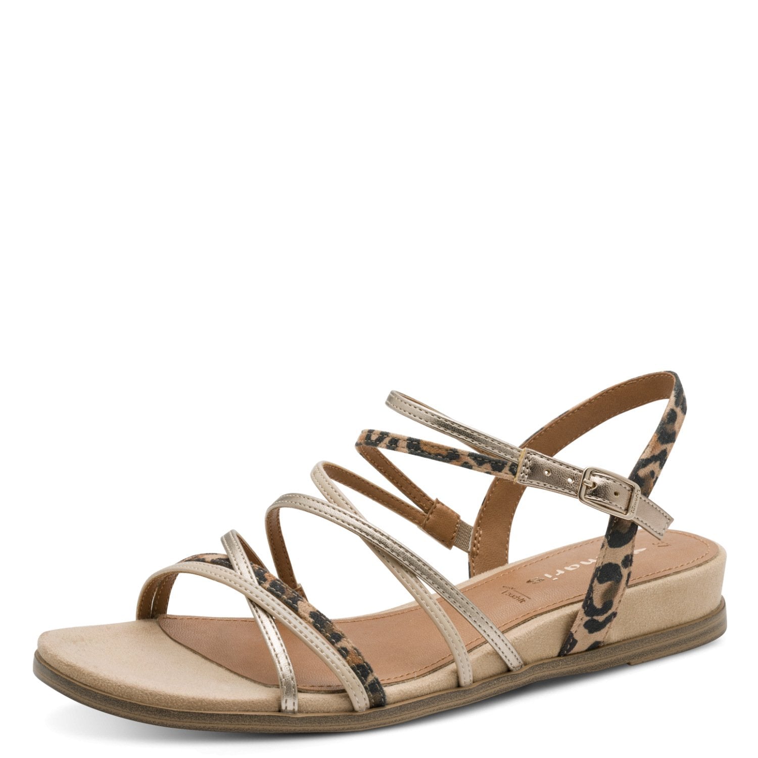 Sandale mit Leoprint