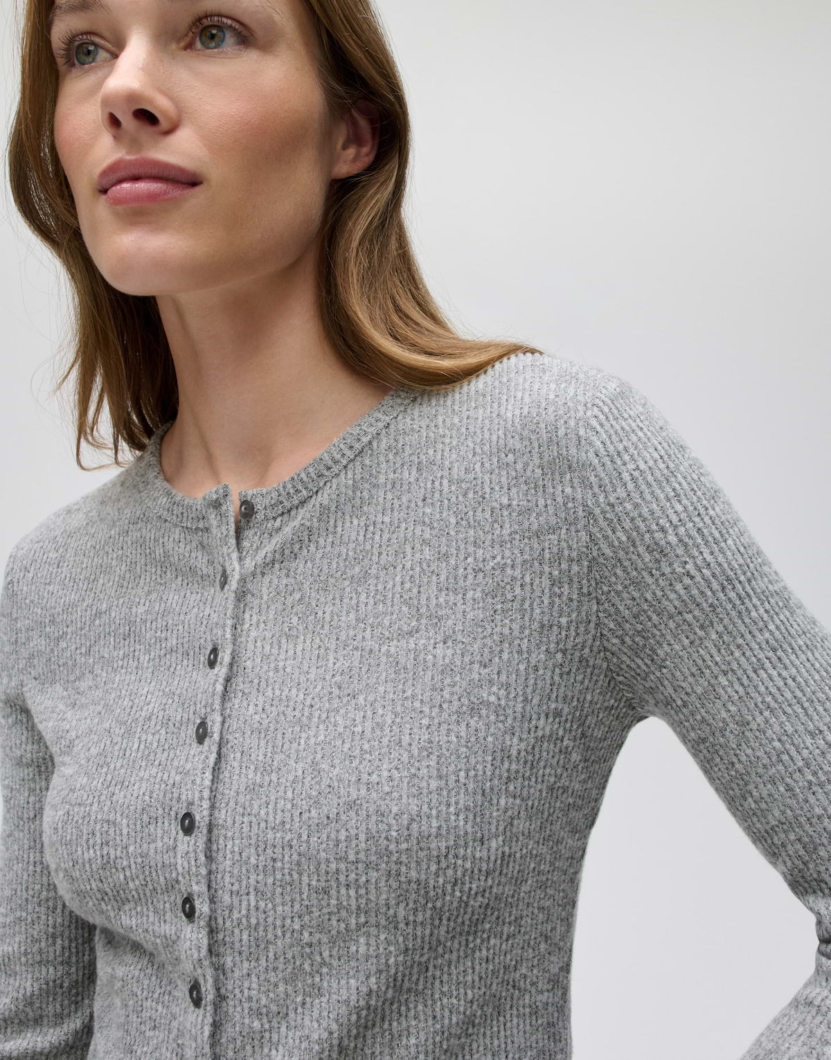 Rippstrickjacke Saltus