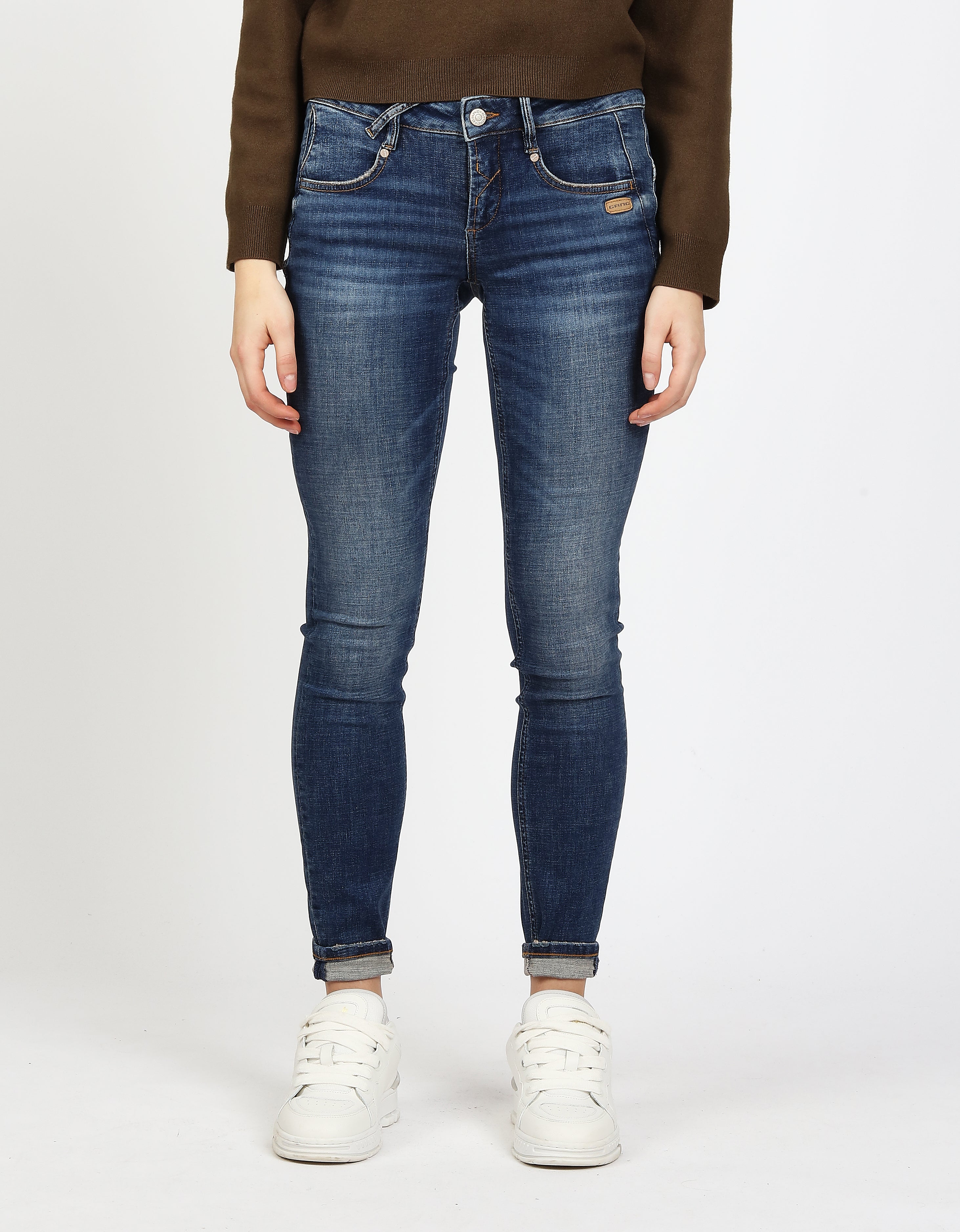 Gang Skinny Fit Basic Cross Hatch