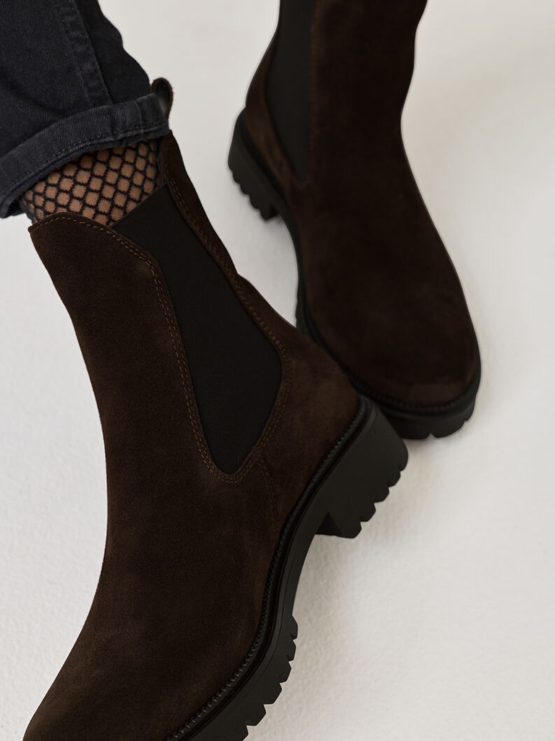 Stiefelette aus Wildleder