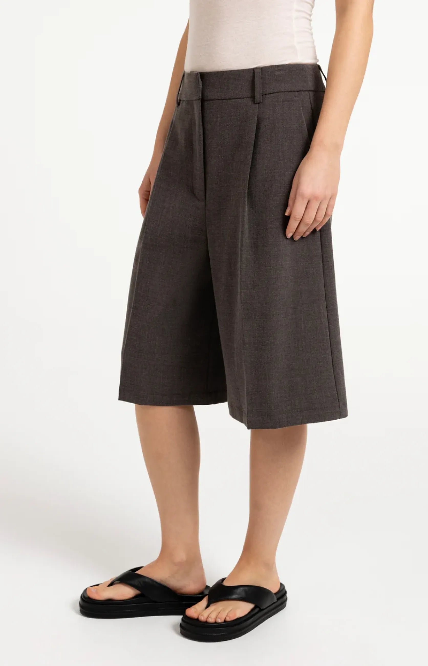 Bermudashorts mit Bundfalten