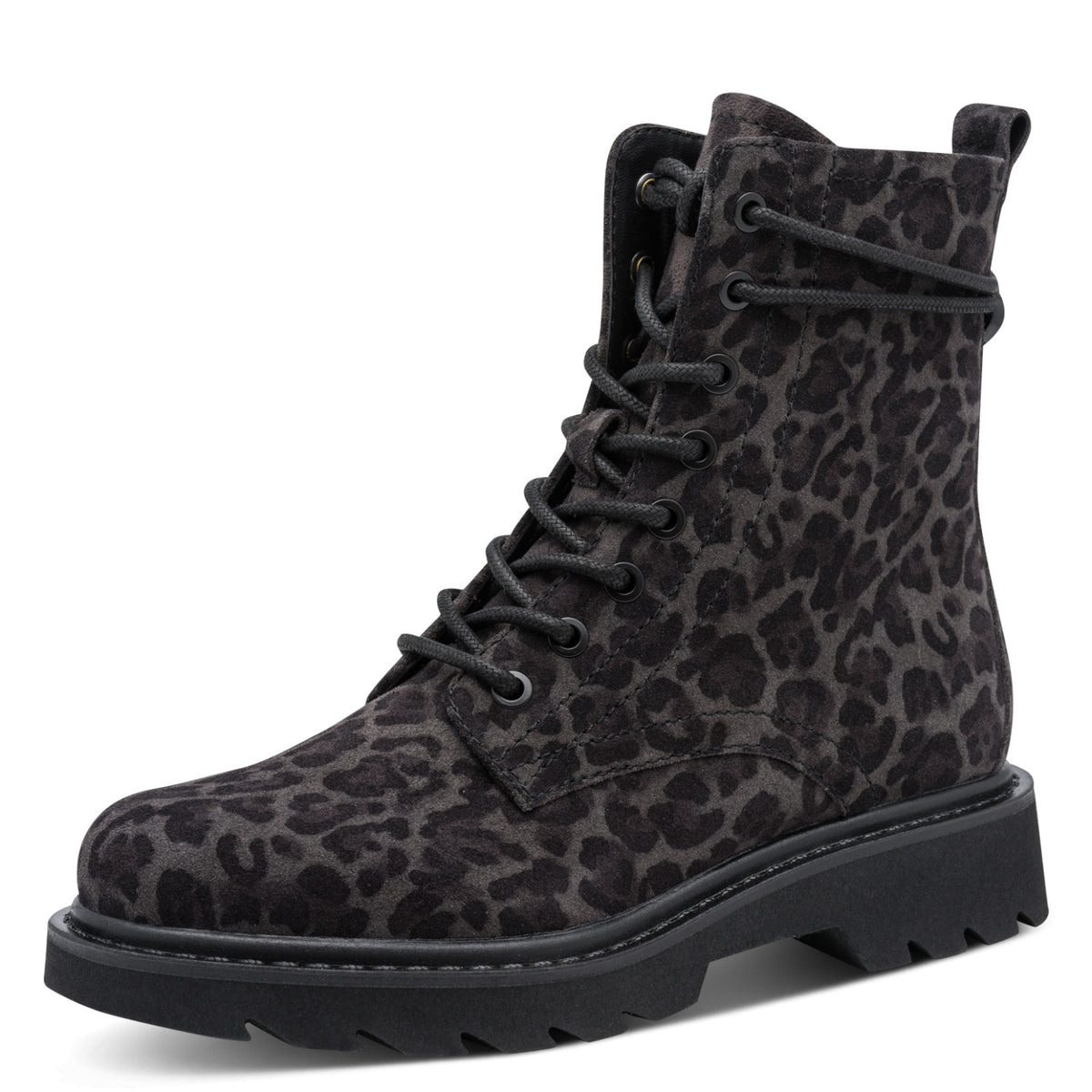 Leder Boots in Leo-Optik
