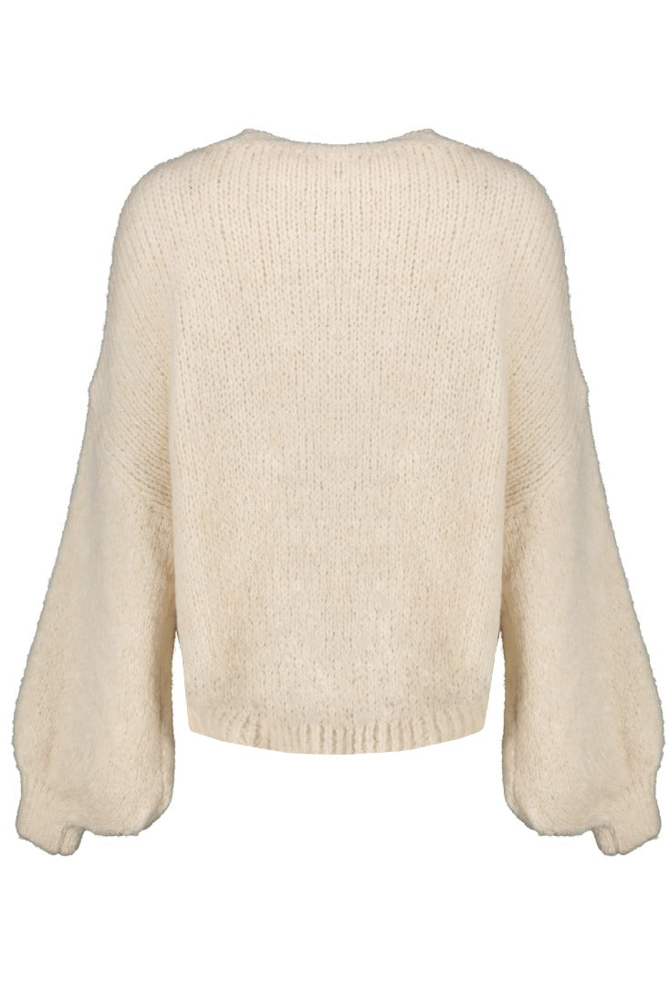Goose Flash Strickpullover Beige