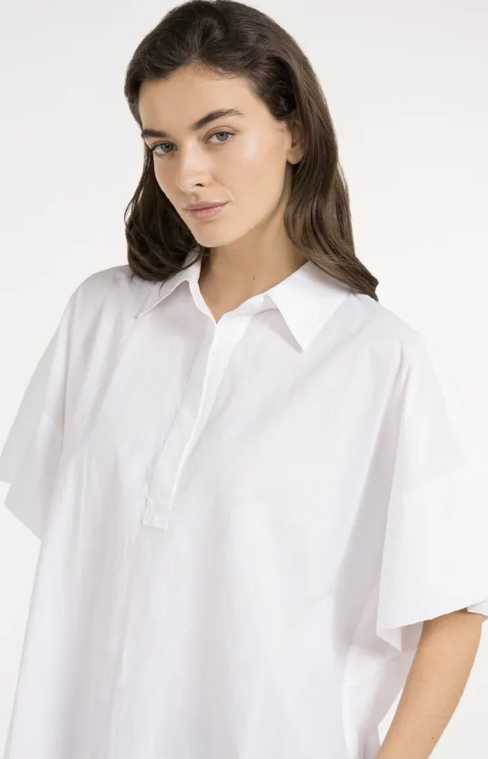 Oversize-Bluse mit weiten Ärmeln