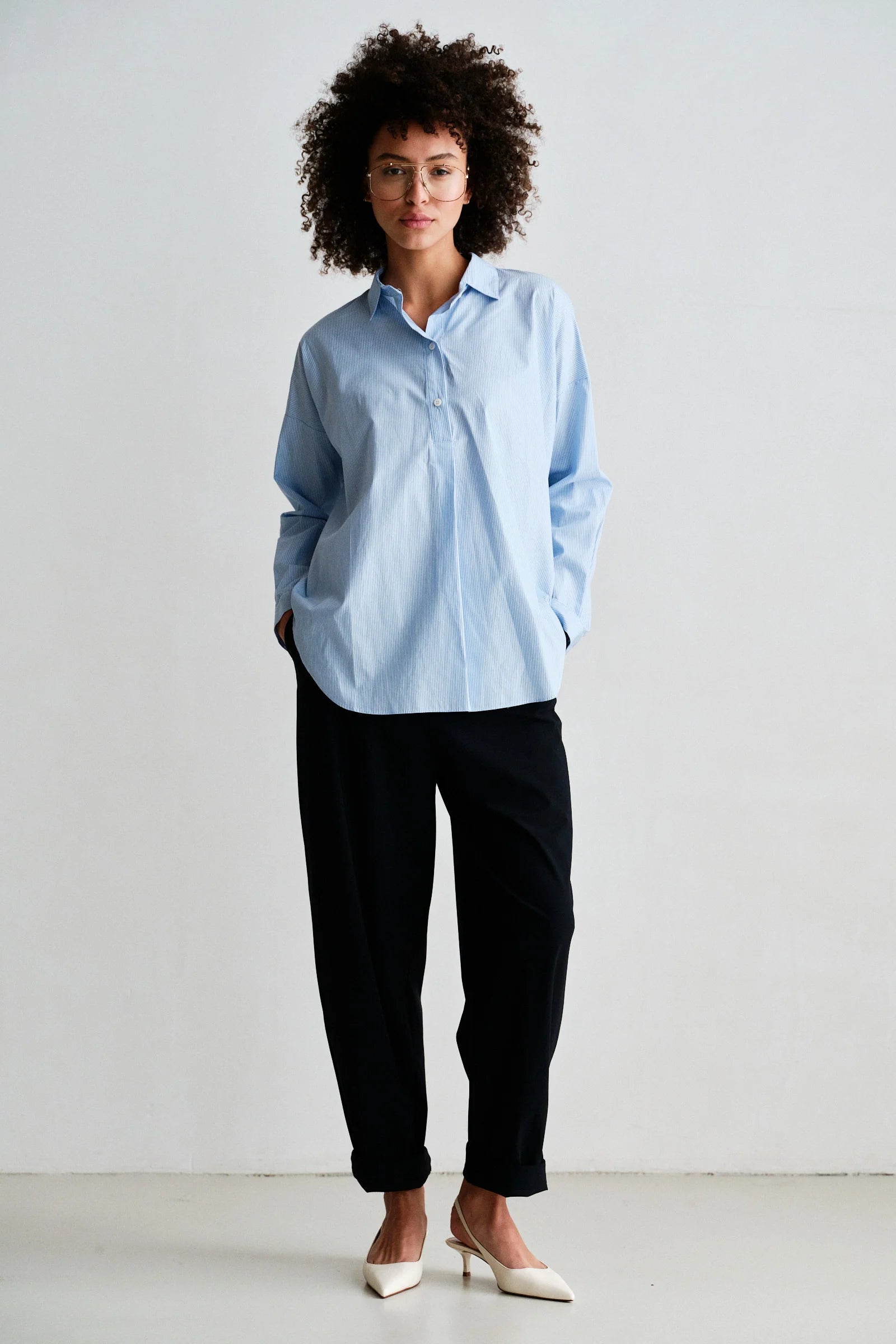 Bluse mit Streifen
