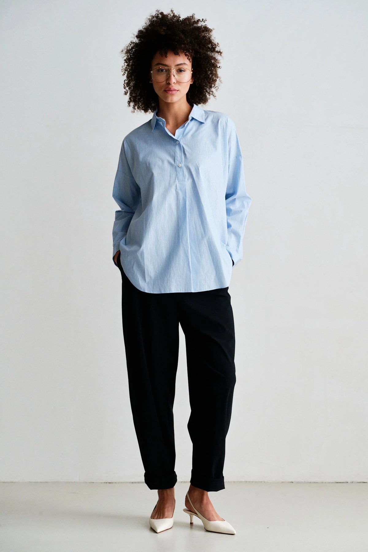Bluse mit Streifen