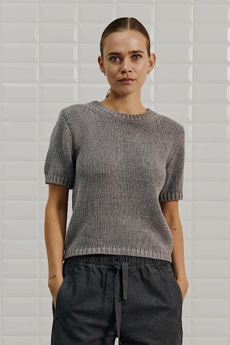 WithBlack Strickpullover Midgrey Me