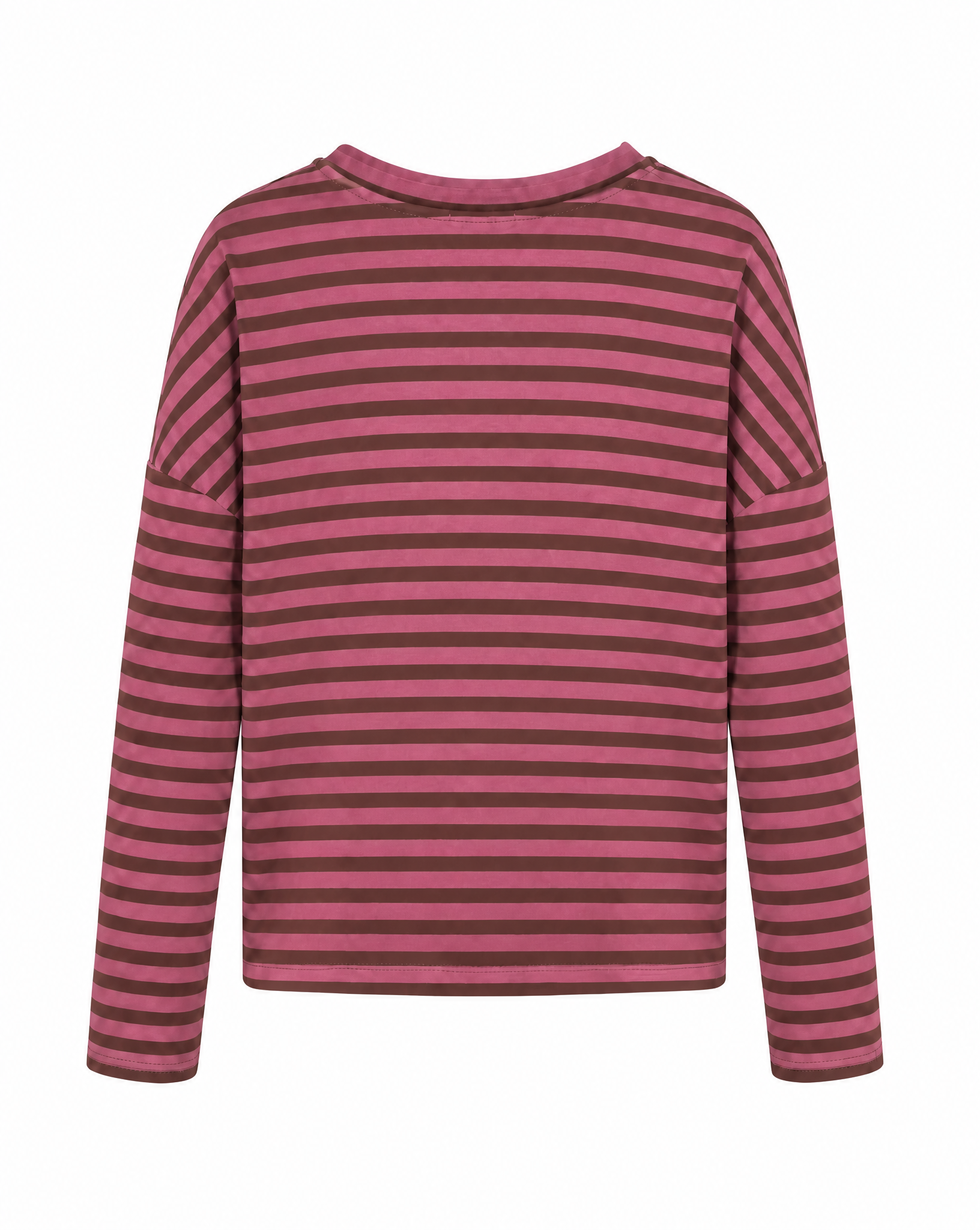 verkürztes Sweatshirt mit Streifen