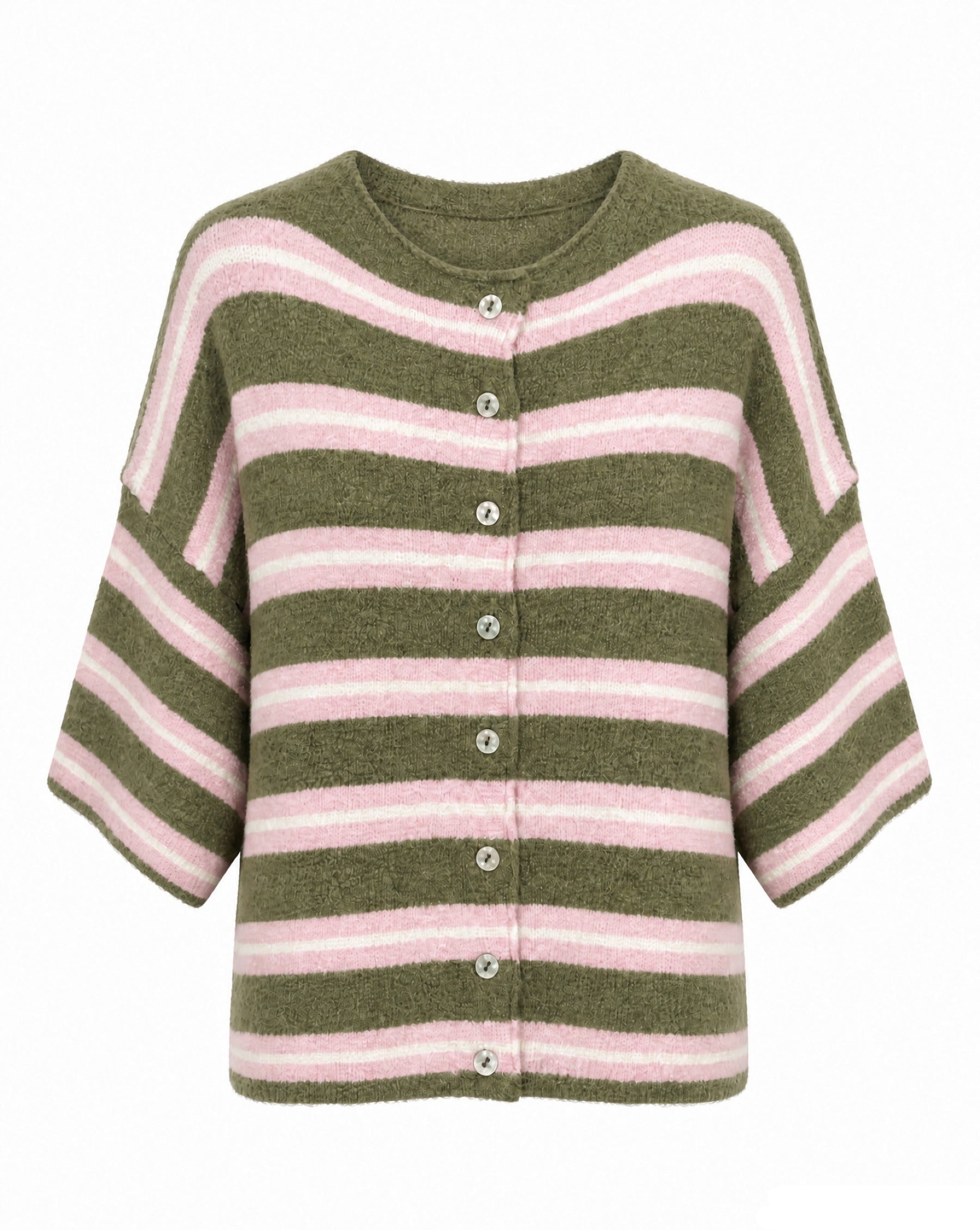 Strickjacke mit Streifen