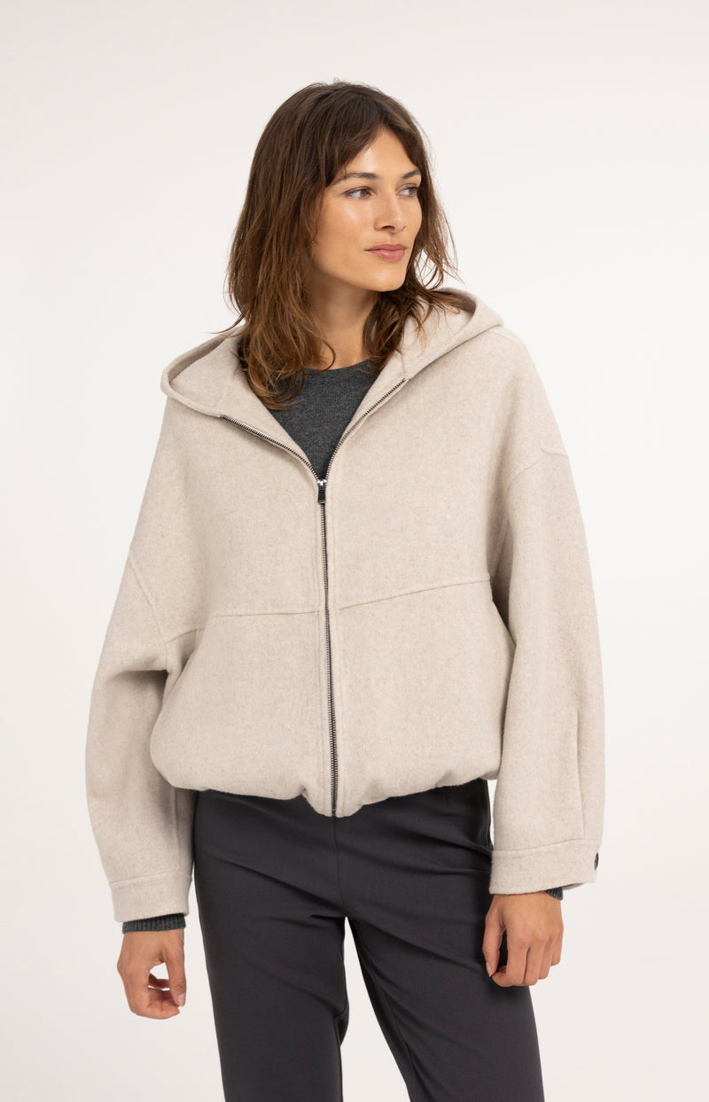 Oversize-Jacke mit Kapuze