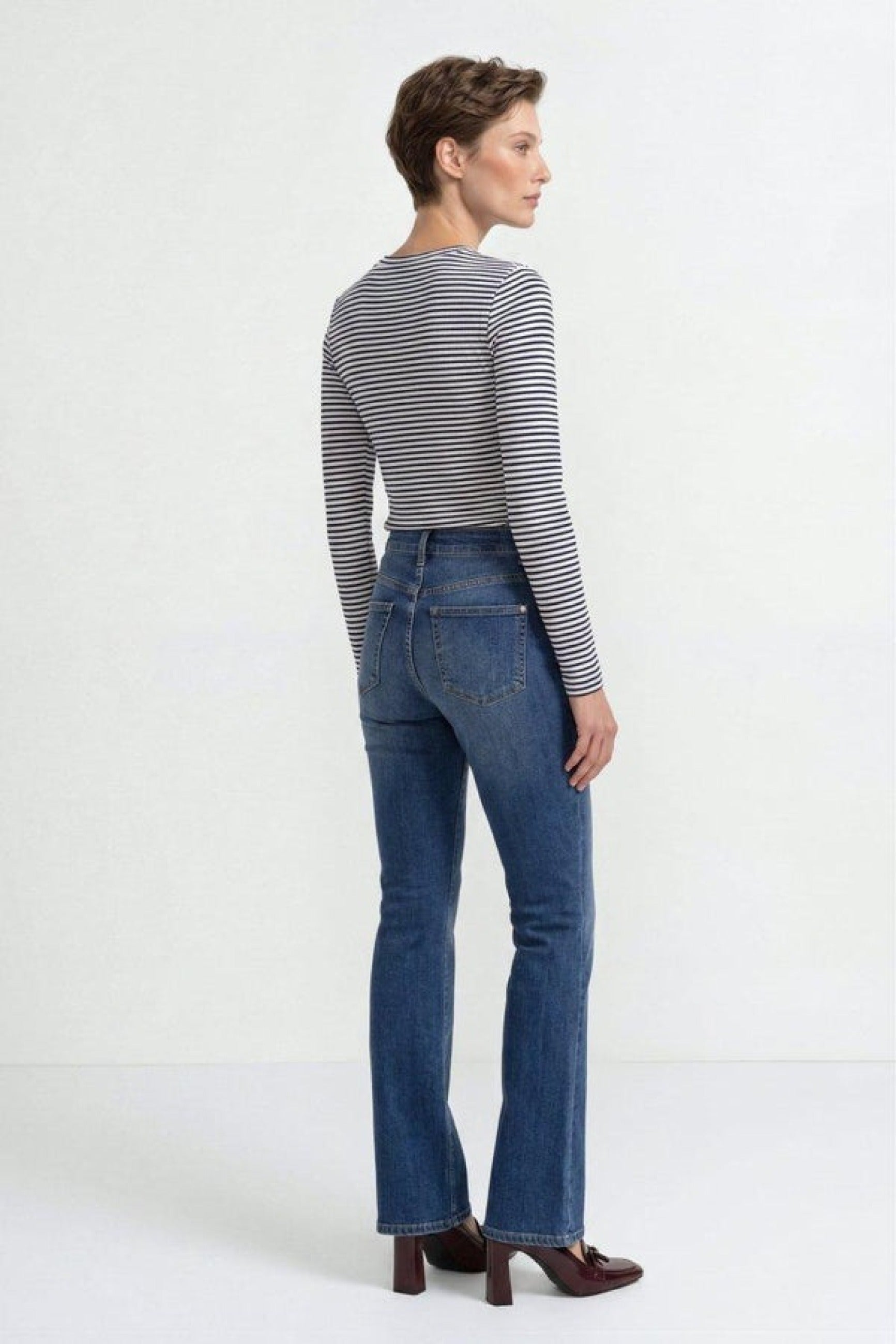 Longsleeve mit Glitzerstreifen