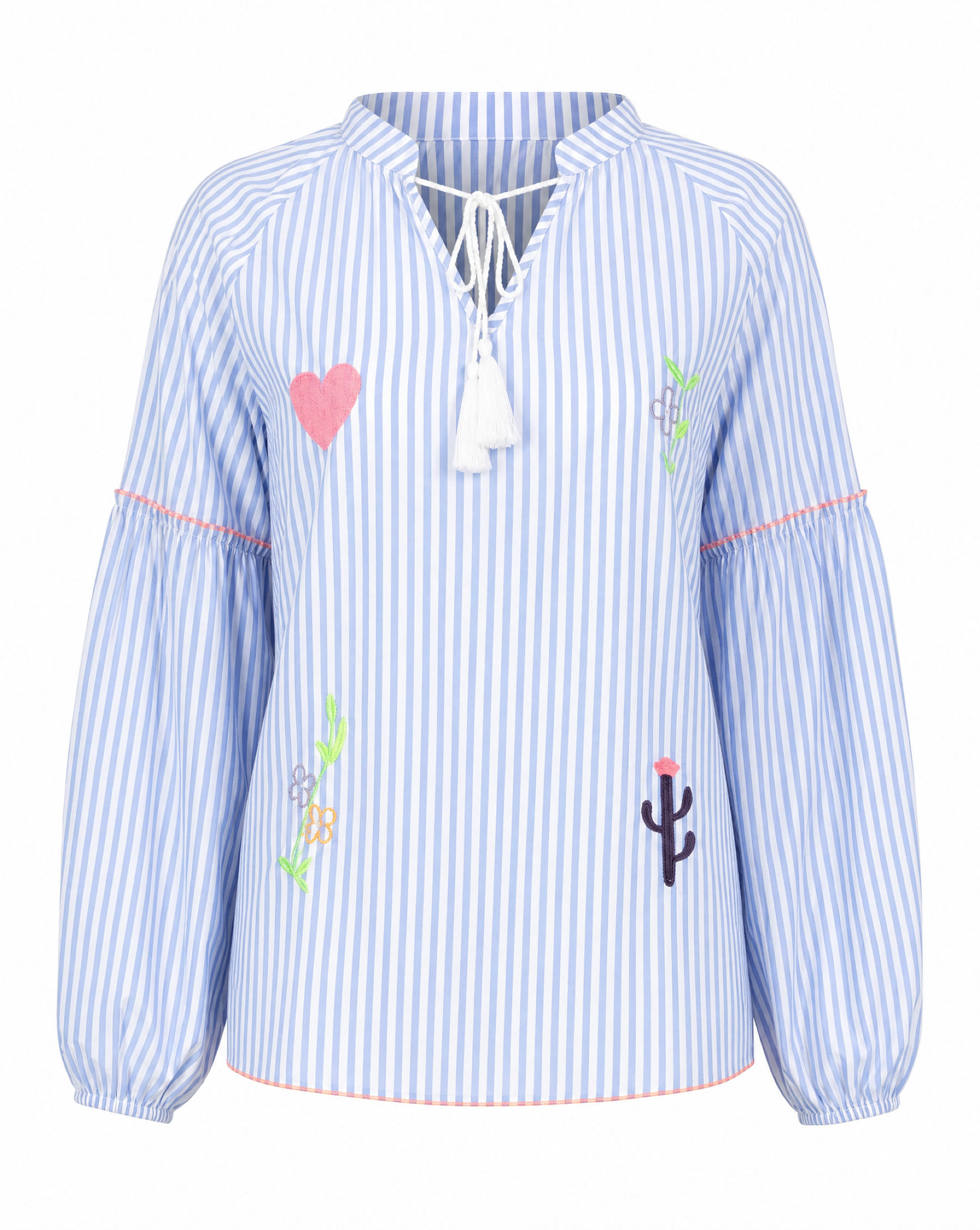 Goose Flash Blusen Blau/Weiß