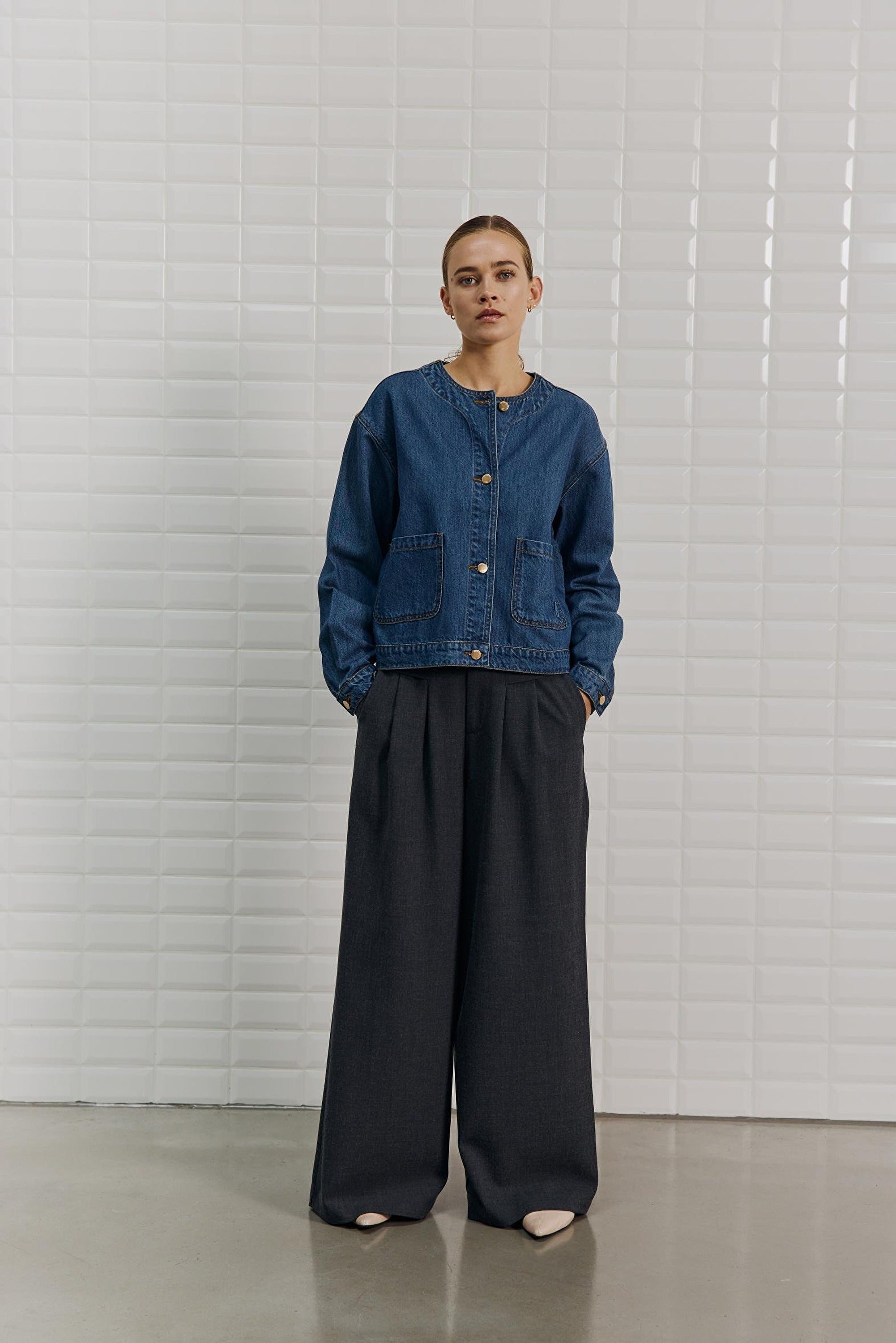 WithBlack Jeansjacken Indigo Daw