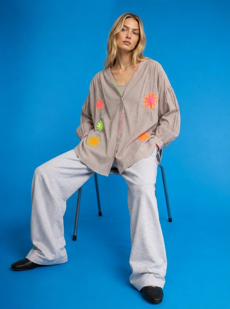 Bluse mit Blumenmuster