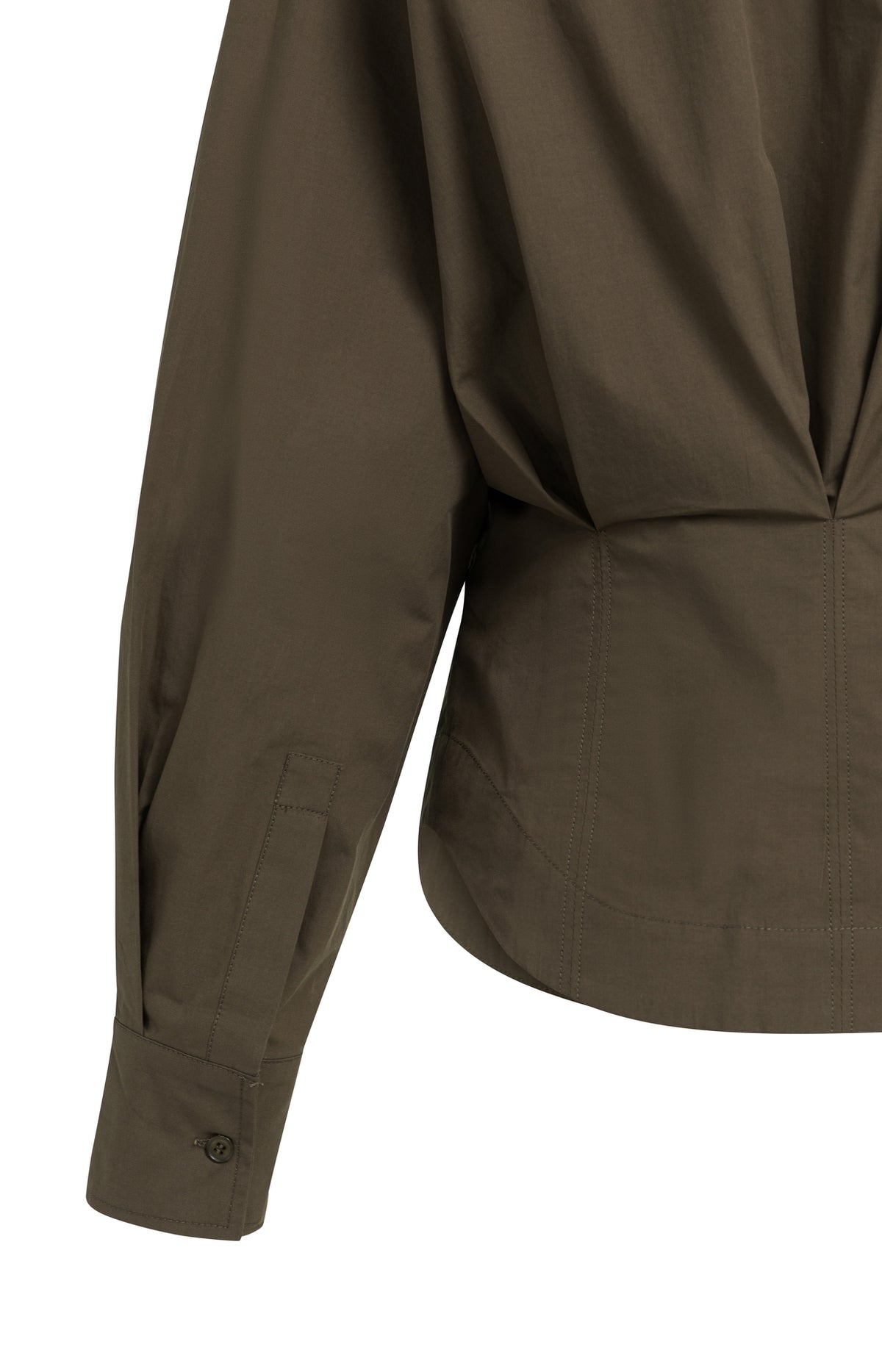 Bluse mit Zierfalte
