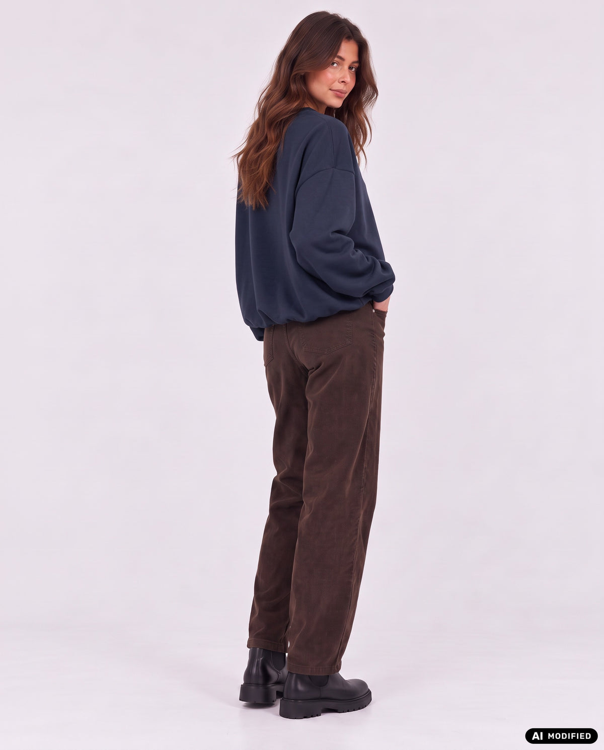 Sweatshirt mit Ballon-Saum