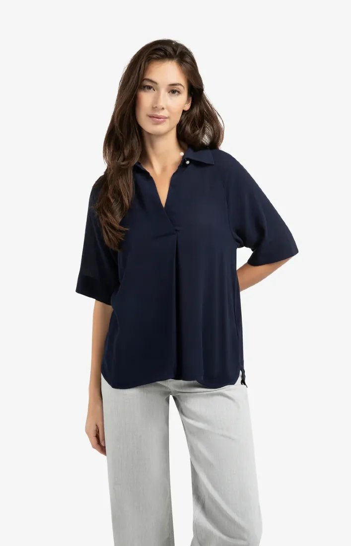 Yaya Polos Navy Blazer Blue
