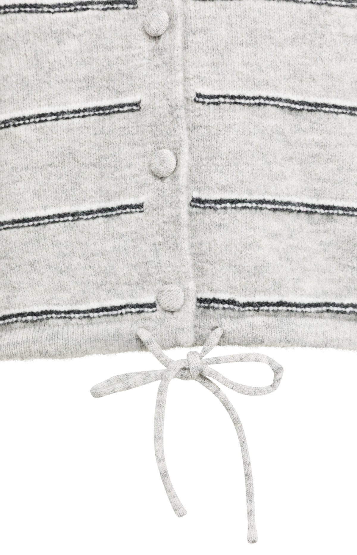 Strick-Cardigan mit Kordelzug
