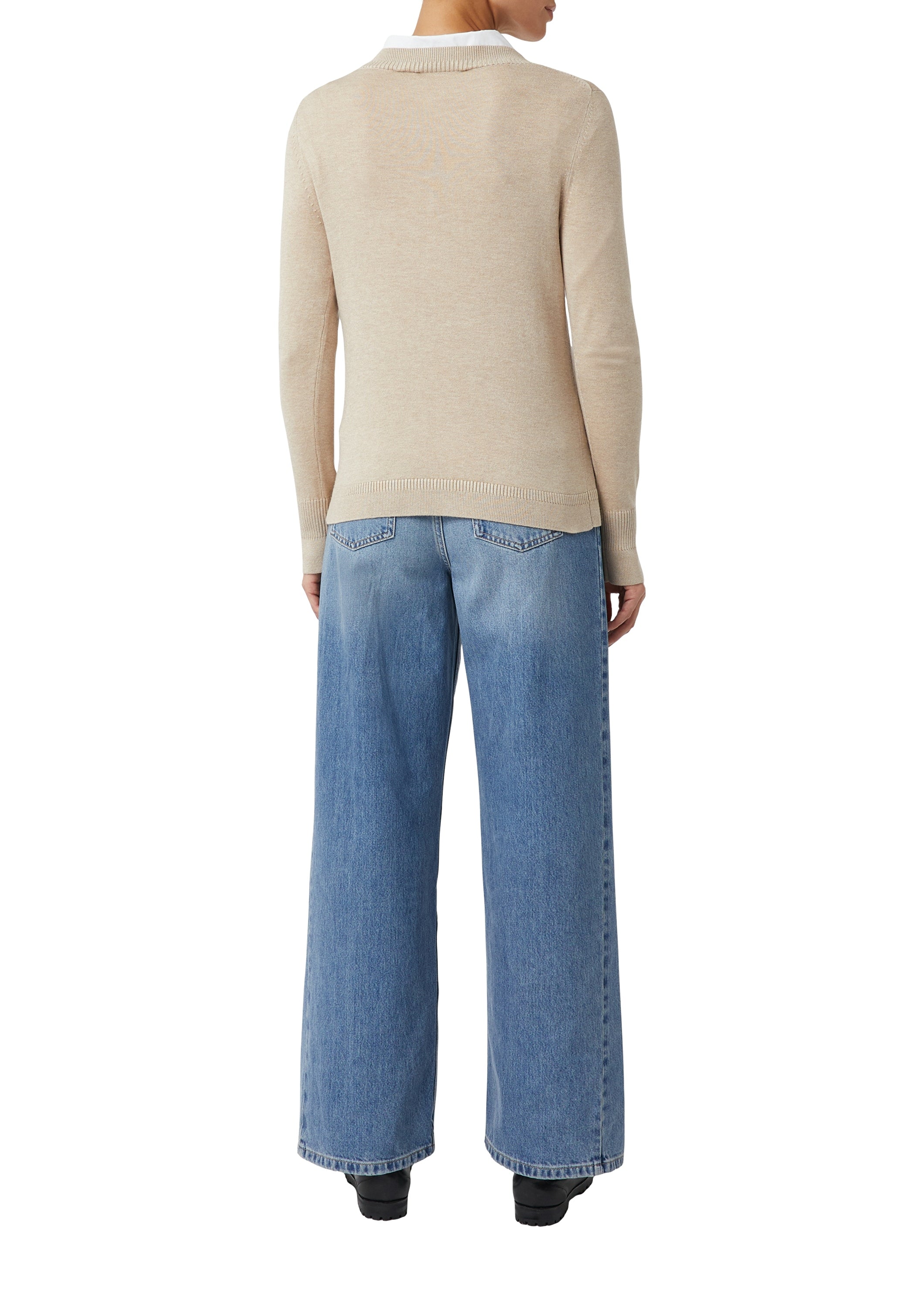 Comma Strickpullover Brown