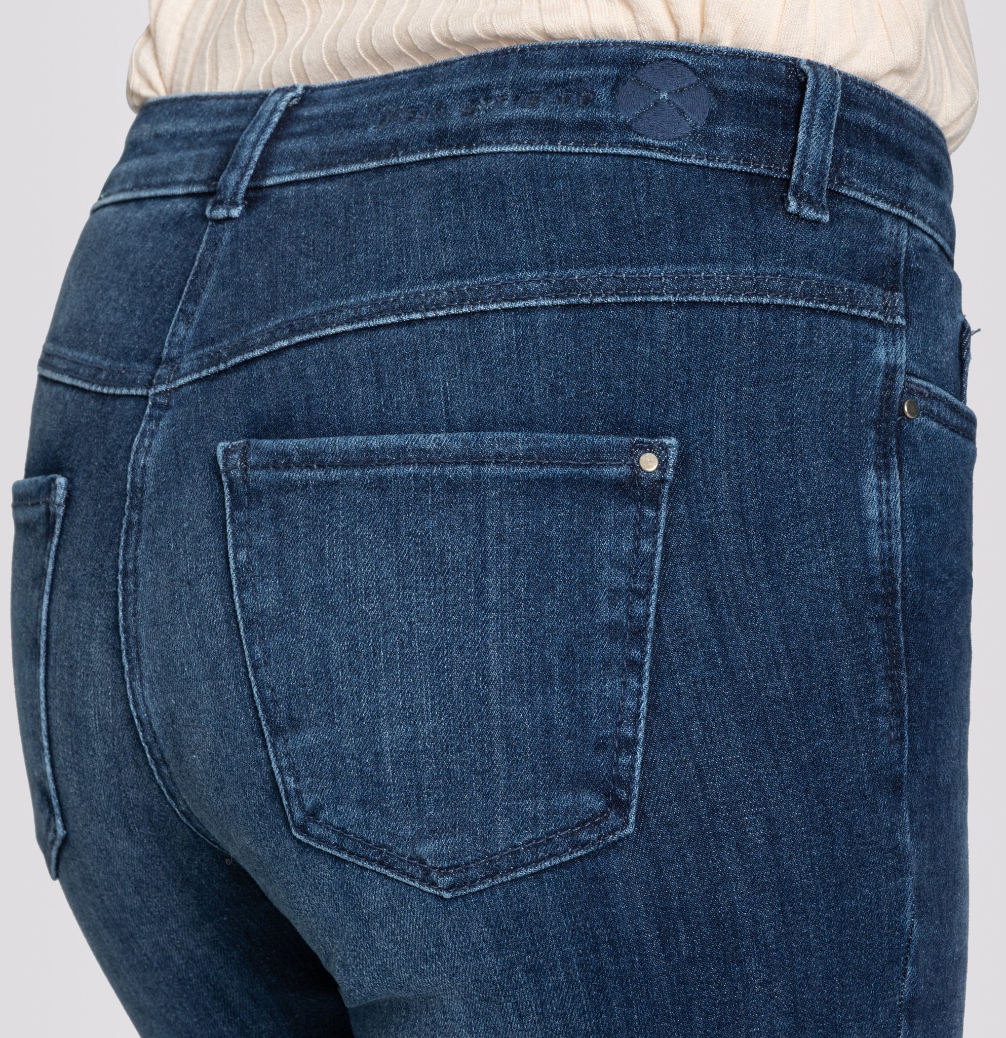 MAC Flared Leg Cobalt Authentic Wash