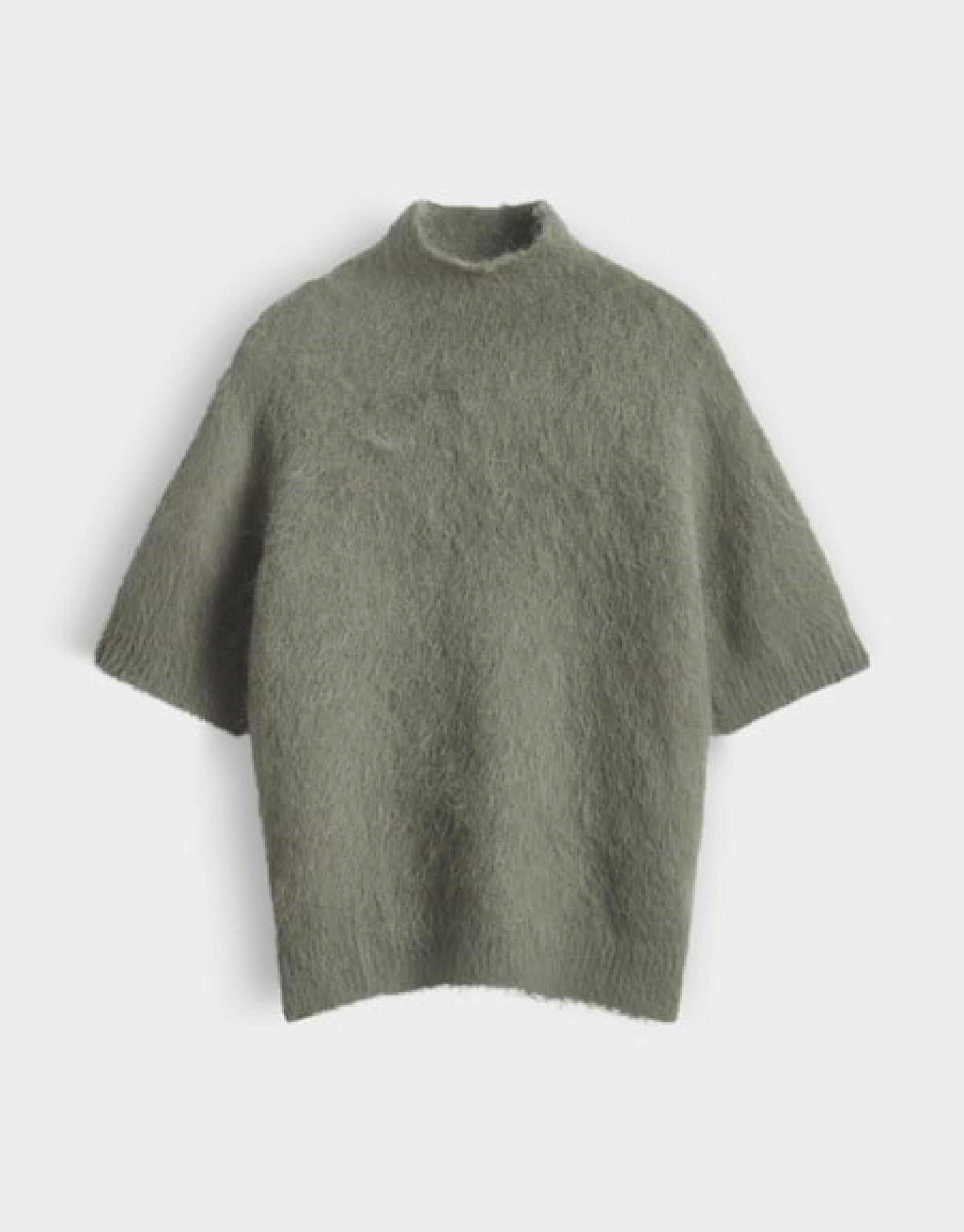 Boxy Strickshirt aus flauschigem Effektgarn