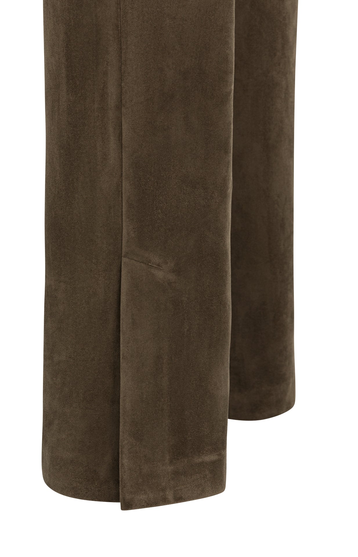 Hose aus Velourslederimitat