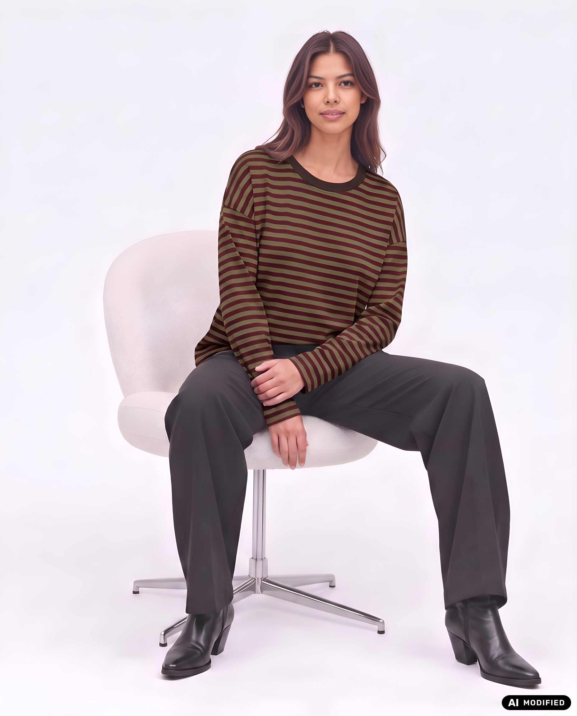 Sweatshirt mit Streifen