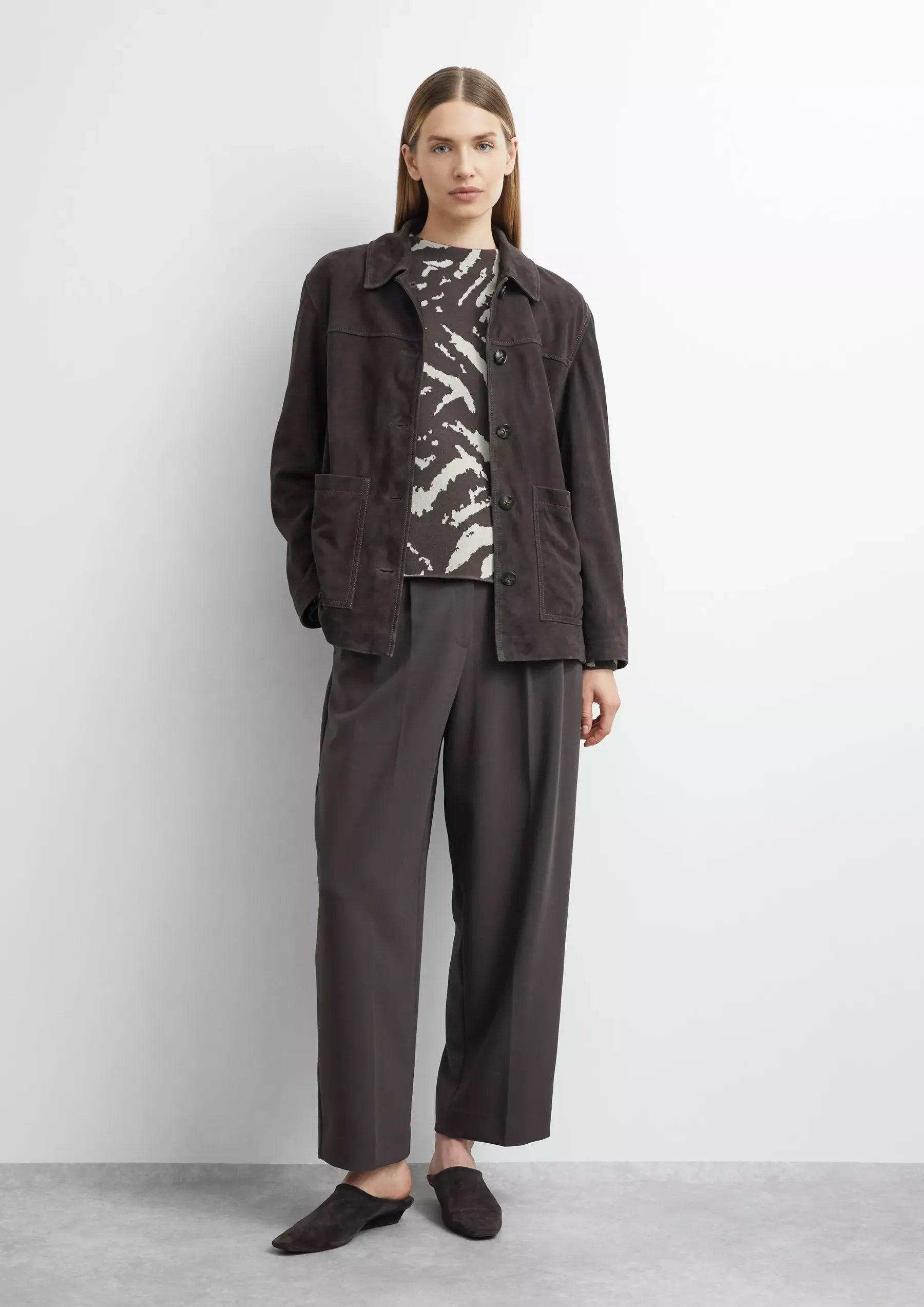 Comma Strickpullover Brown