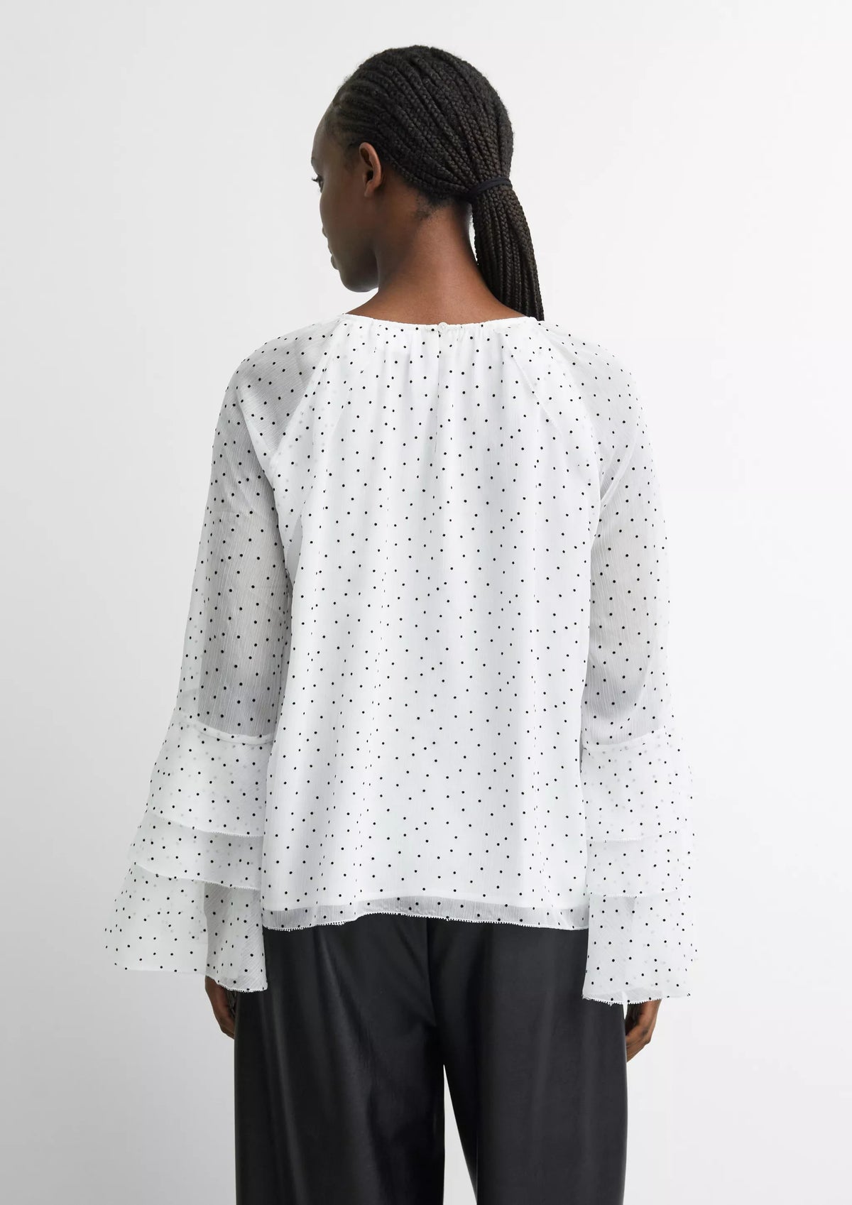 Bluse mit Volants
