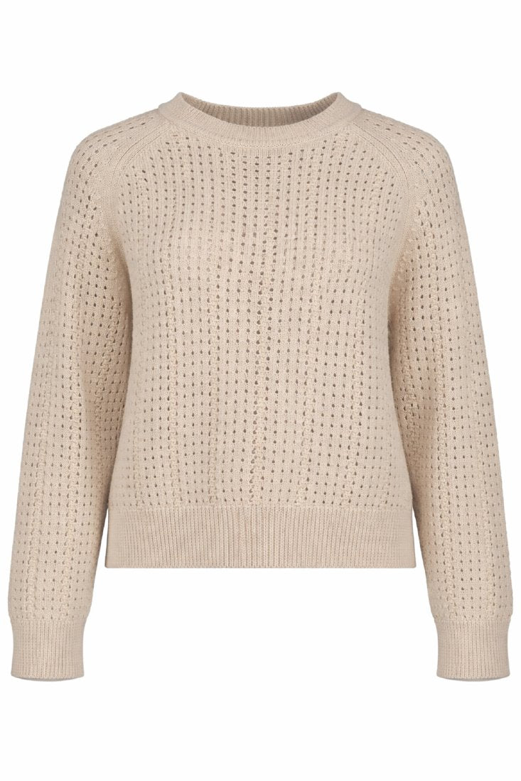Strickpullover mit Lochstrick