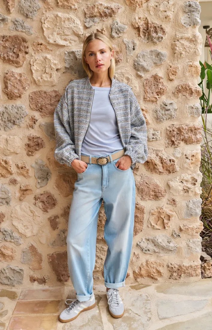 Yaya O-Shape Mid Blue Denim
