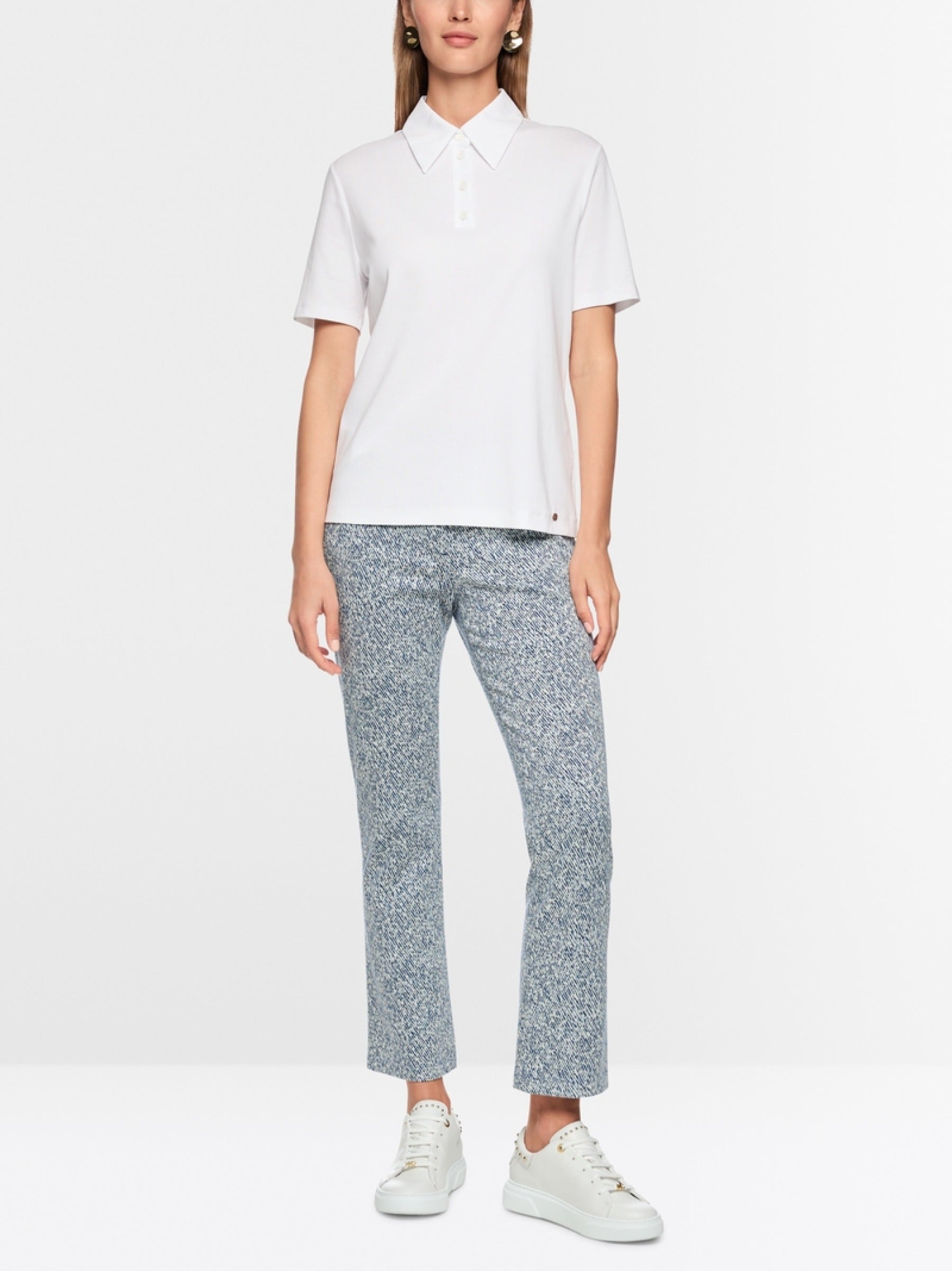 Poloshirt aus Baumwollstretch
