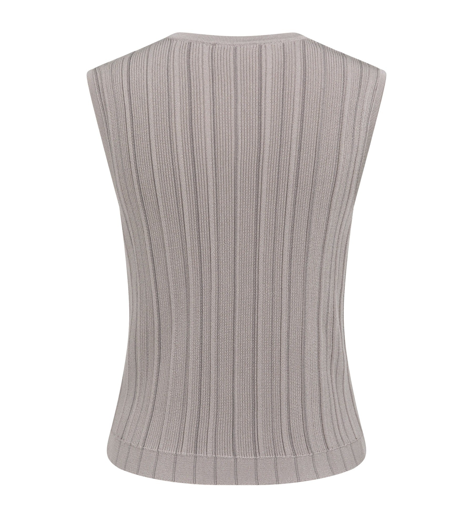 Weste im gestrickten Streifendesign