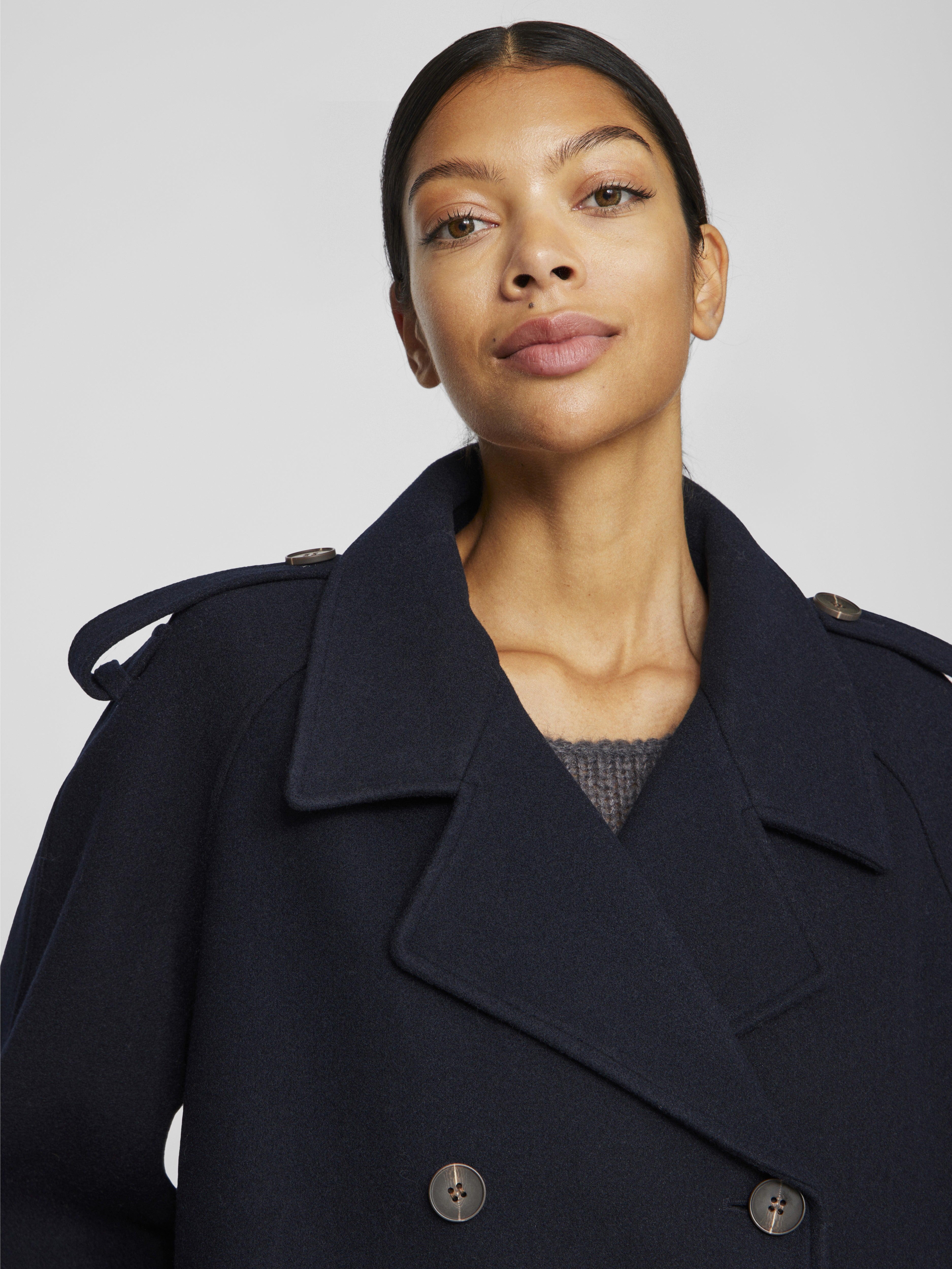 VILA Trenchcoats Navy Blazer