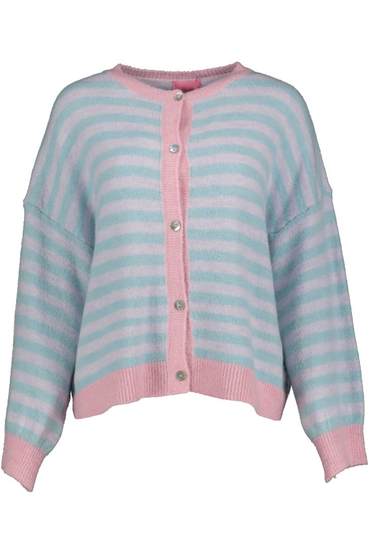 Goose Flash Strickjacken Flieder/Blau/Pink