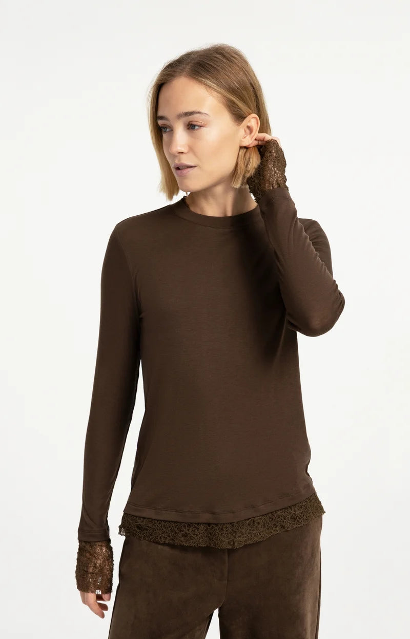 Longsleeve mit Spitzendetails