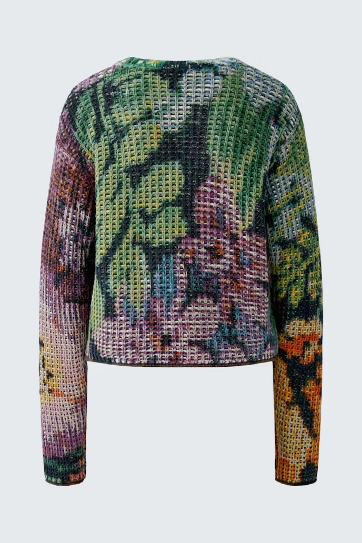 Strickpullover mit Gobelin Motiv
