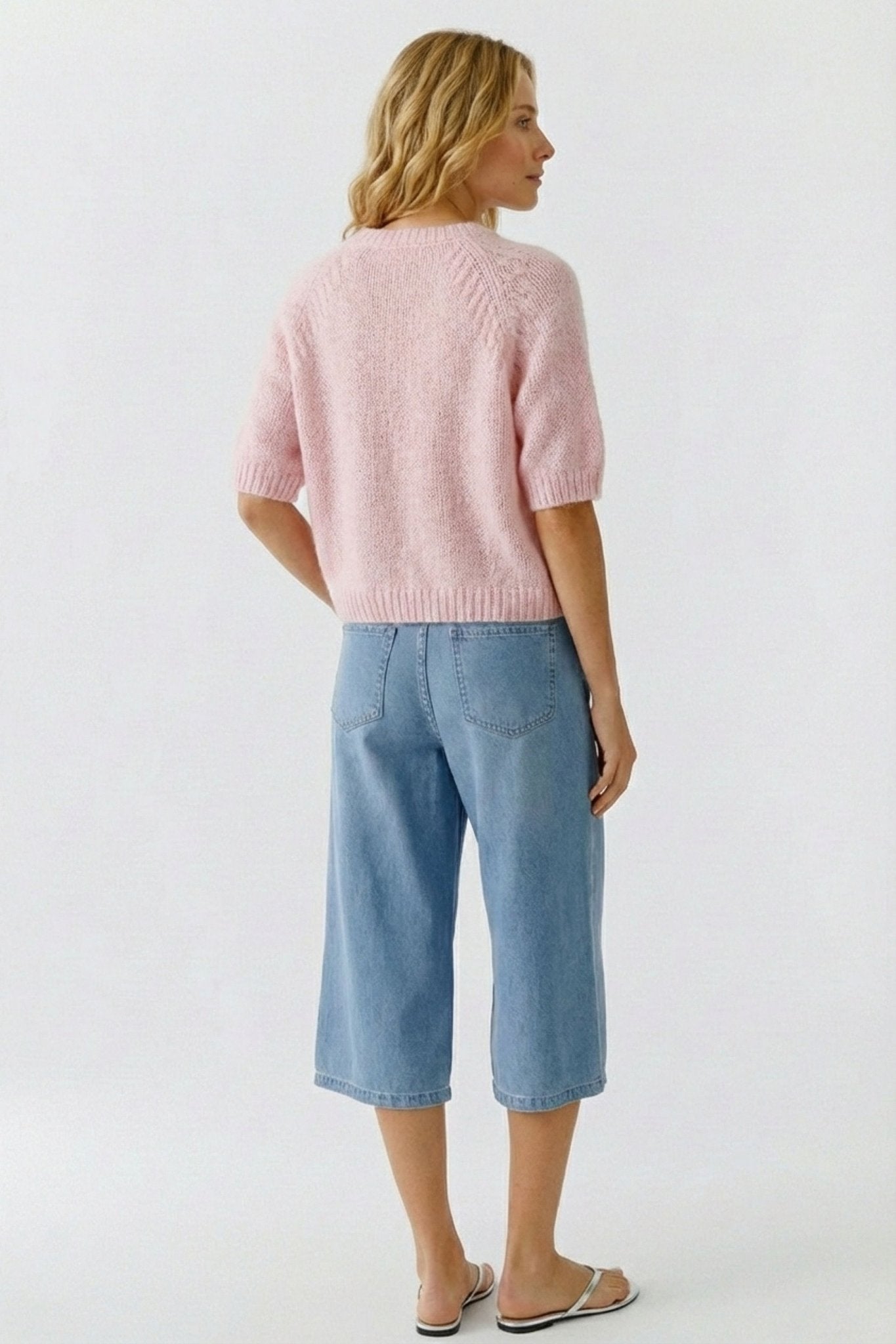 Strickpullover aus Bändchengarn