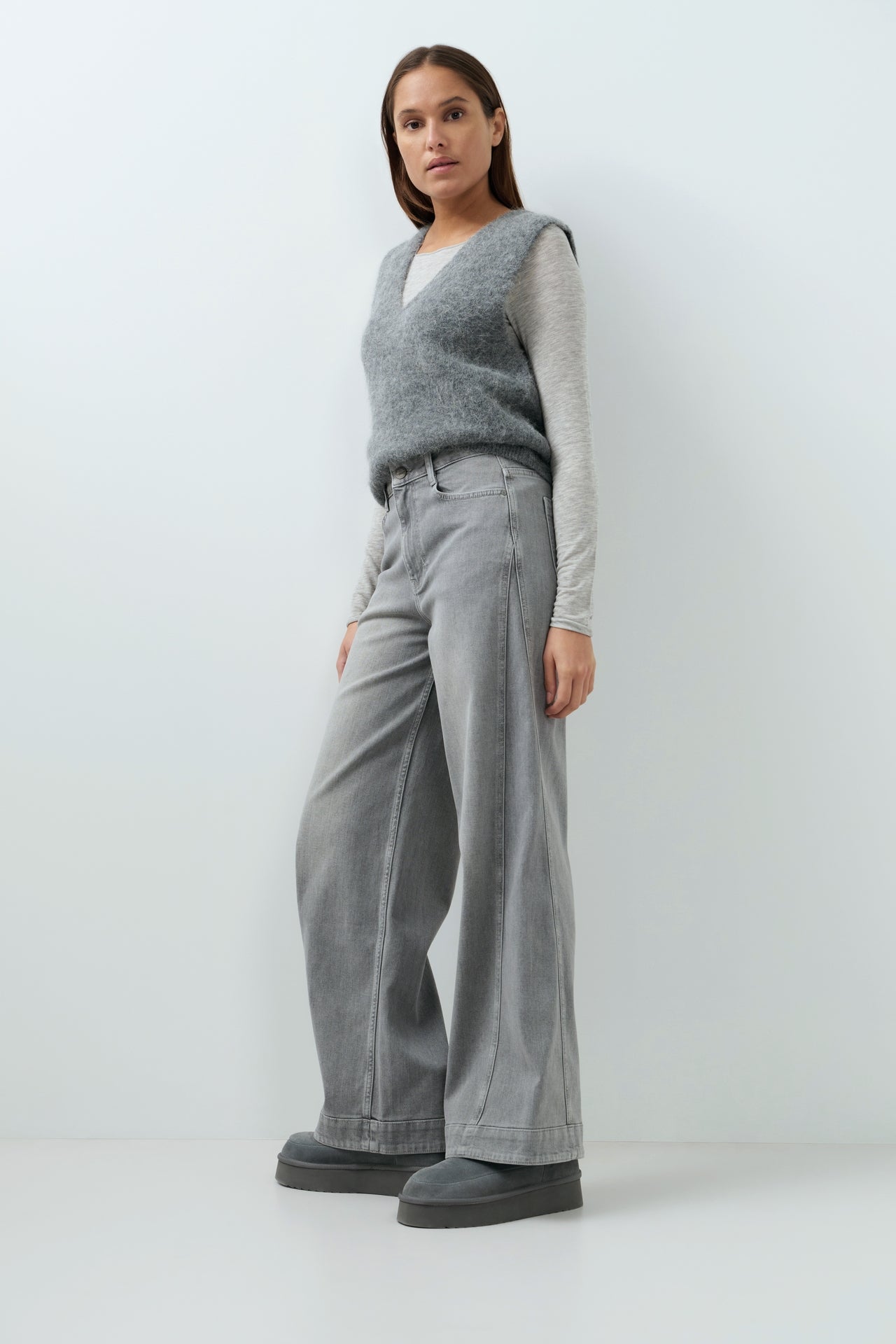Jeans mit weitem Bein