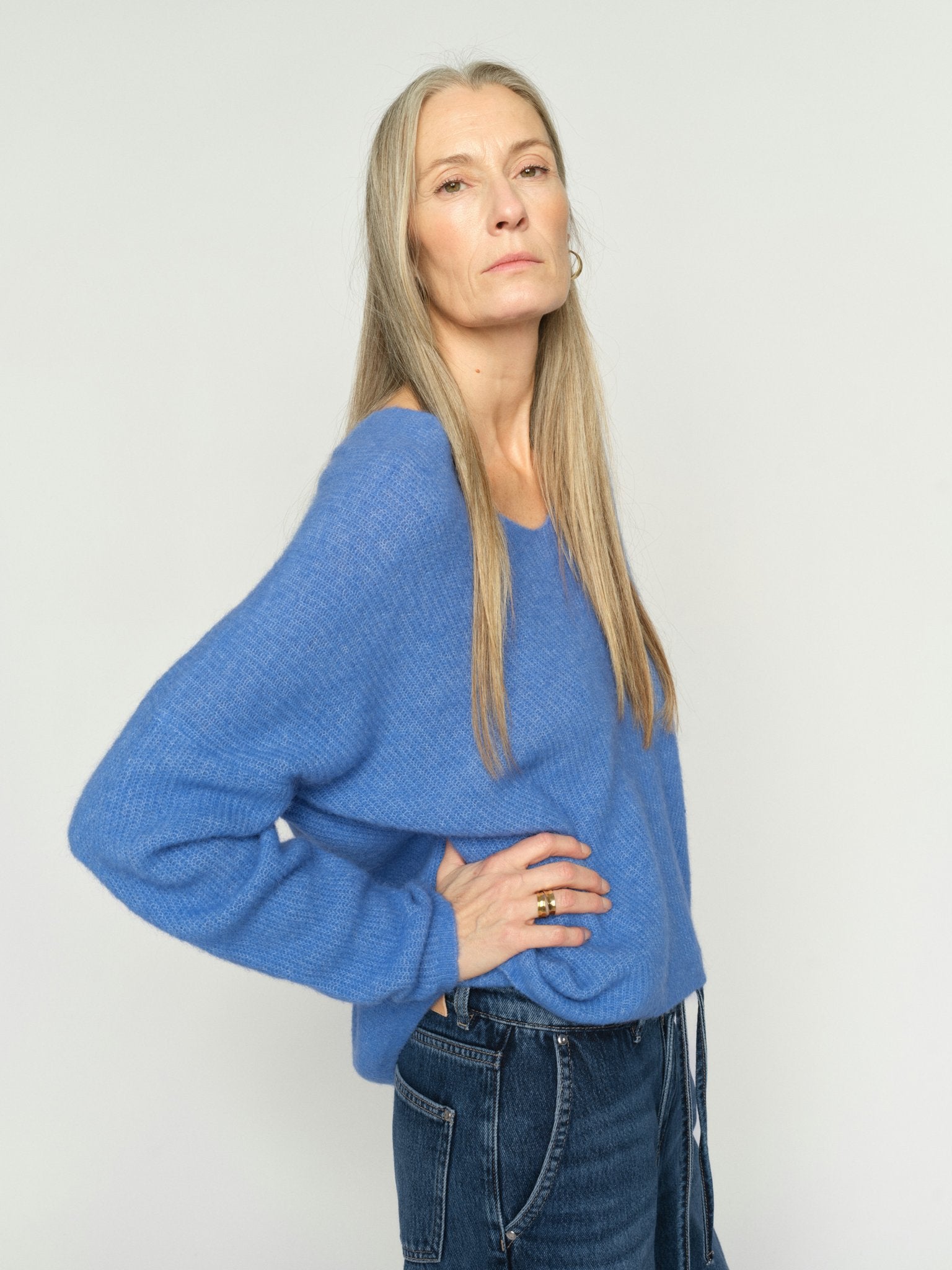 Mos Mosh Strickpullover Ultramarine