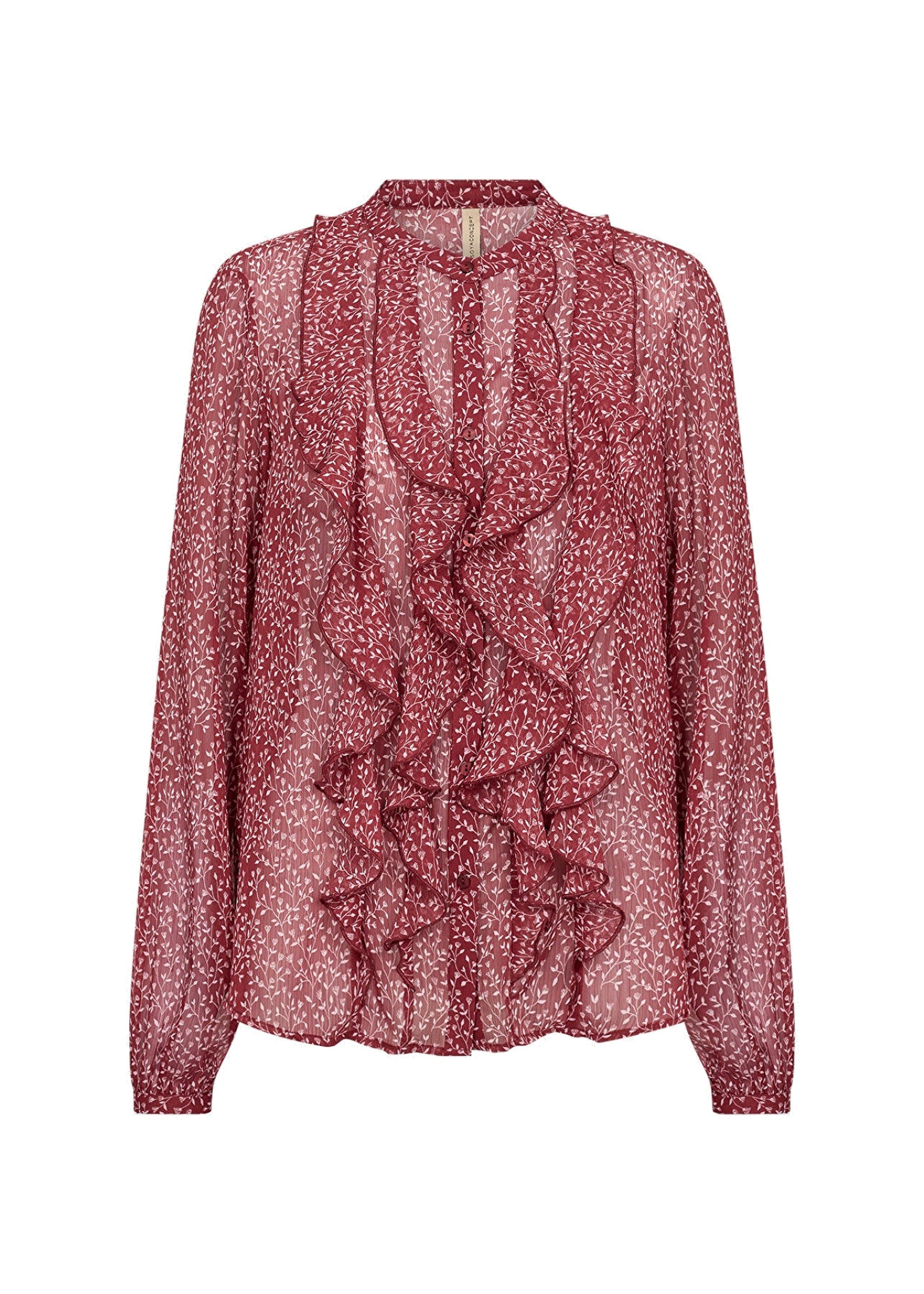 Soyaconcept Blusen Dk. Red Combi