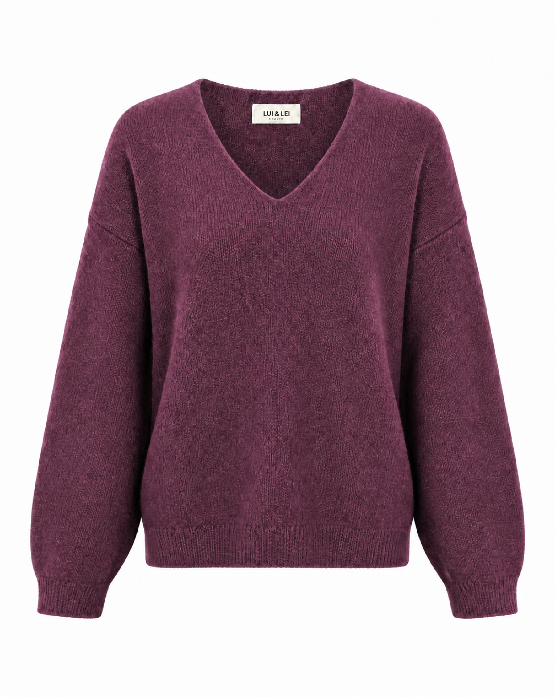 Strickpullover mit V-Ausschnitt