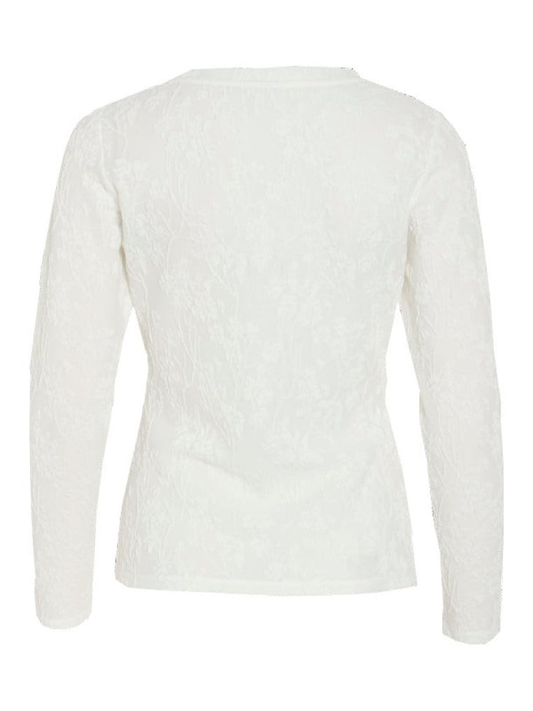 VILA Longsleeve Snow White