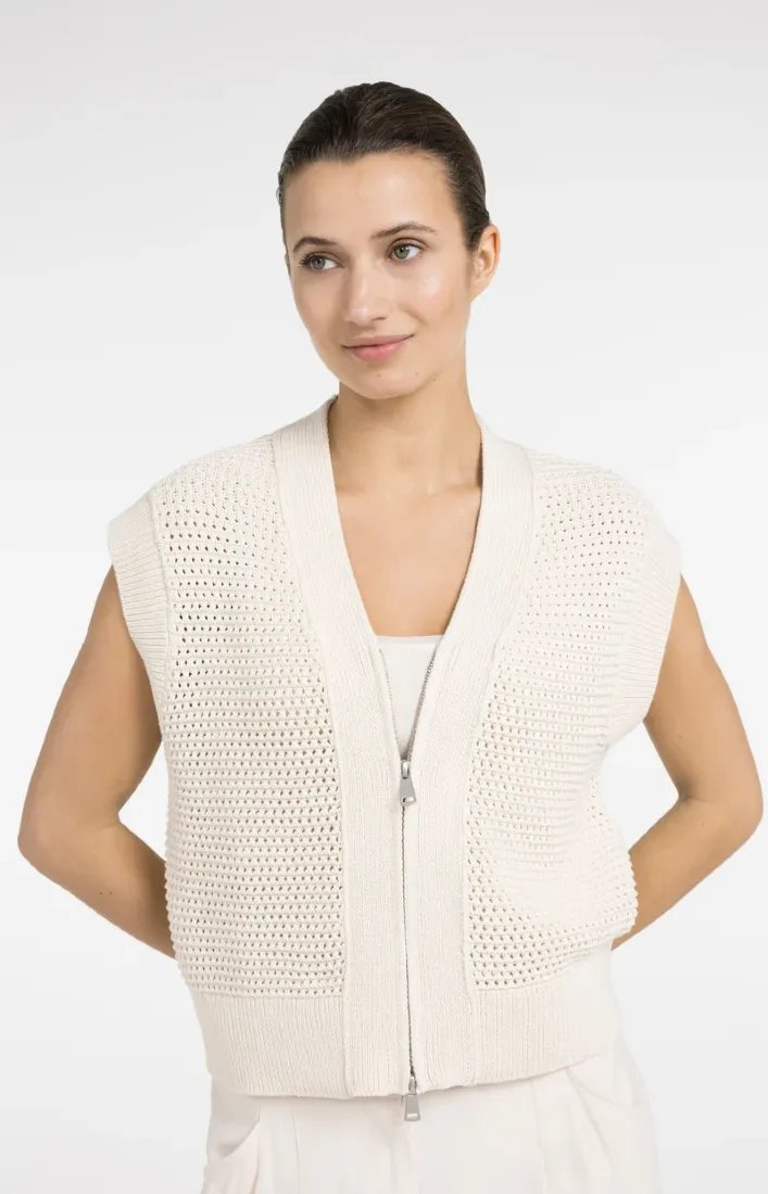 Ärmelloser Cardigan