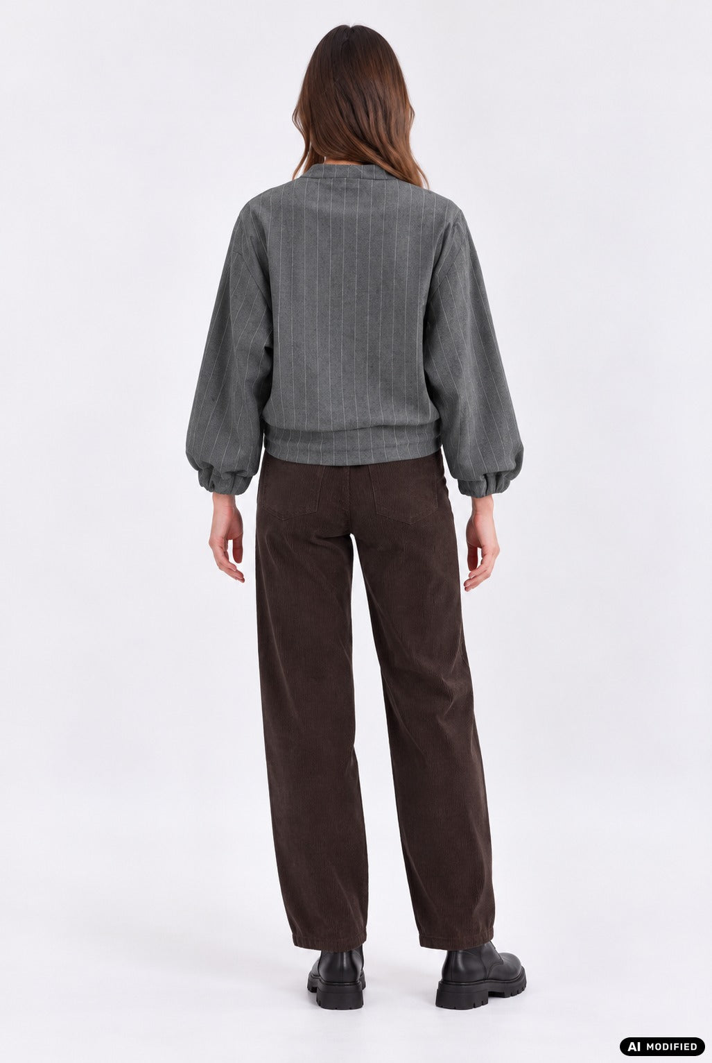 Blouson mit Nadelstreifenmuster
