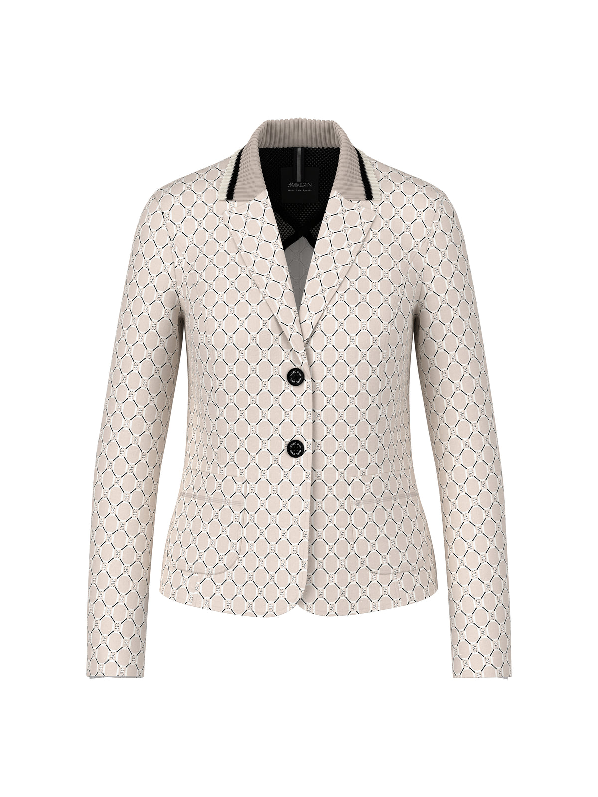 Blazer mit Chain-Logo-Print