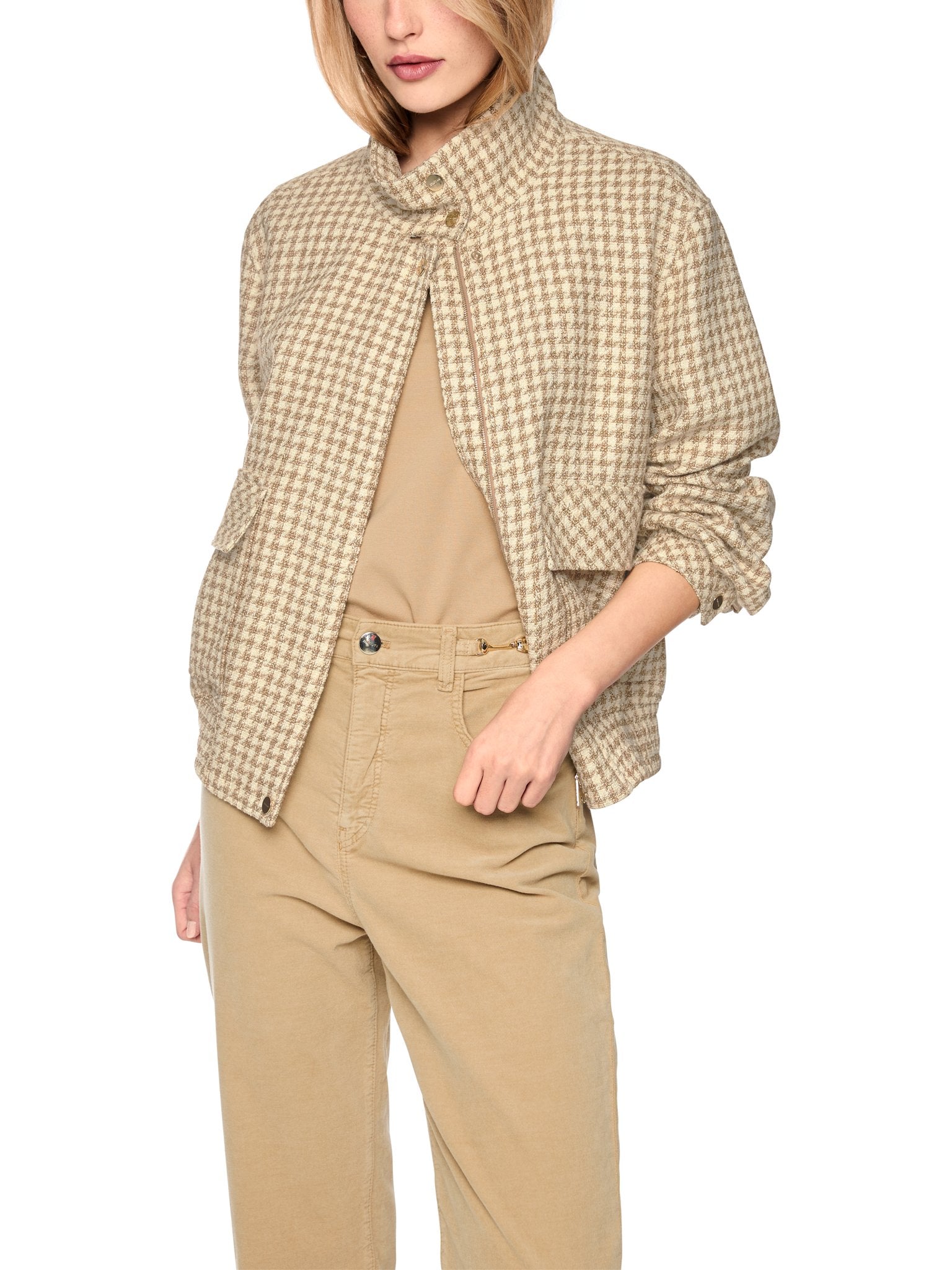 Blousonjacke mit Hahnentritt
