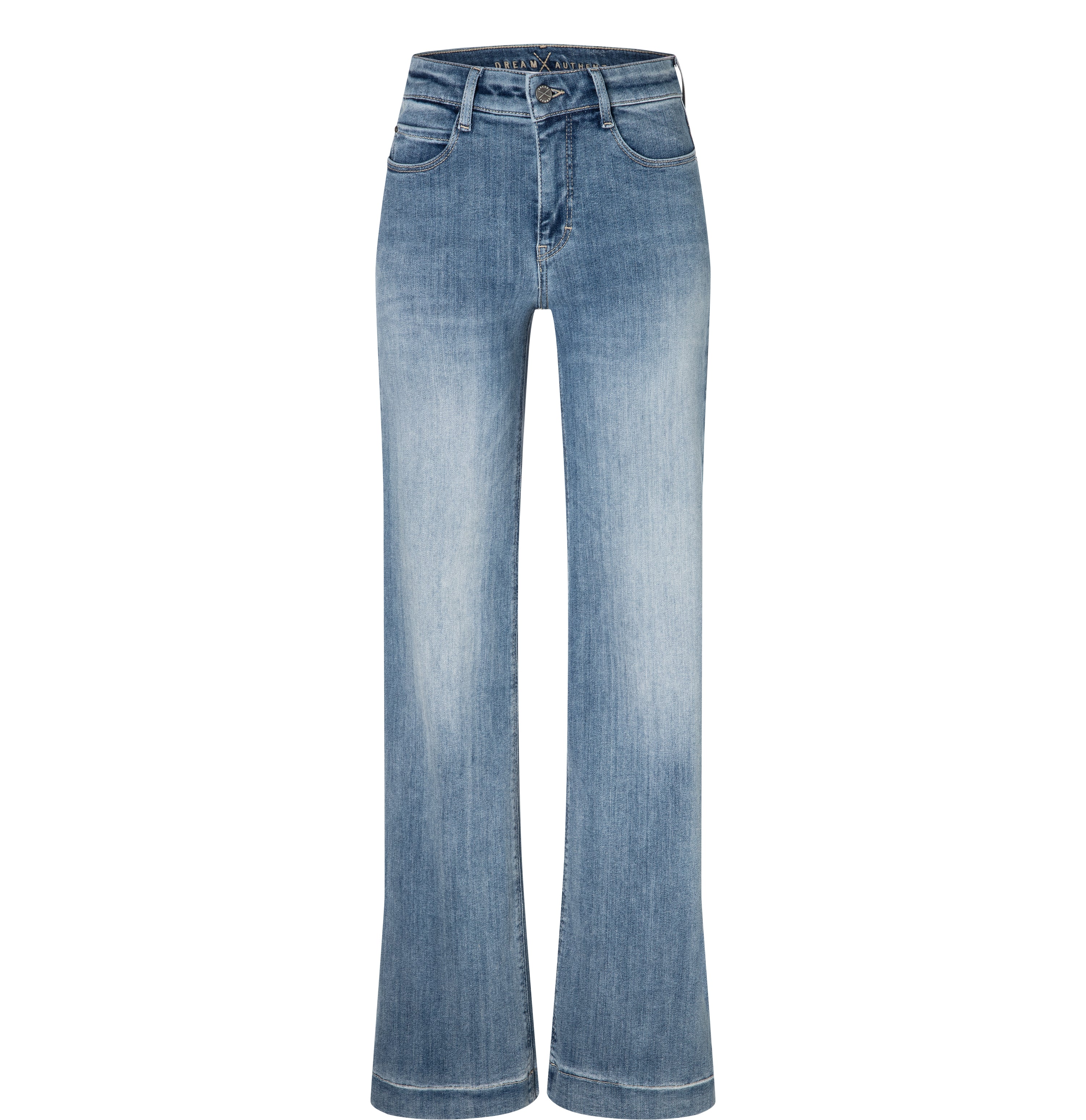 MAC Wide Leg Authentic Sky Blue Wash