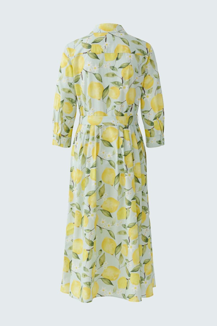 Hemdblusenkleid mit Zitronen-Print