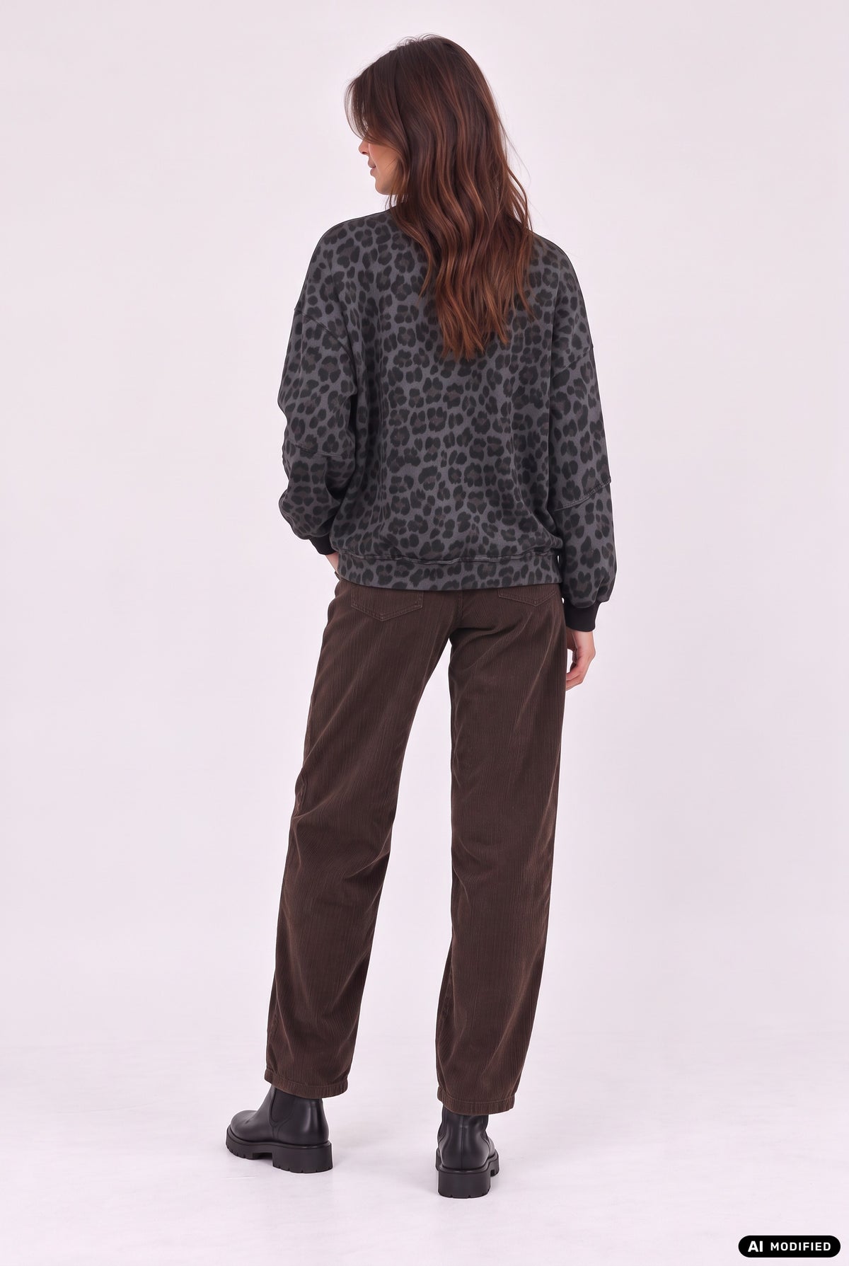 Sweatshirt mit Leo-Print